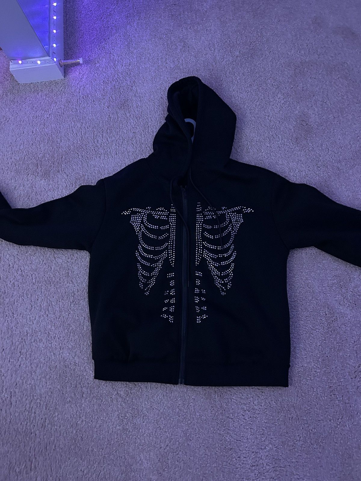 Japanese Brand × Streetwear × Vintage Rhinestone Skeleton Jacket | Grailed