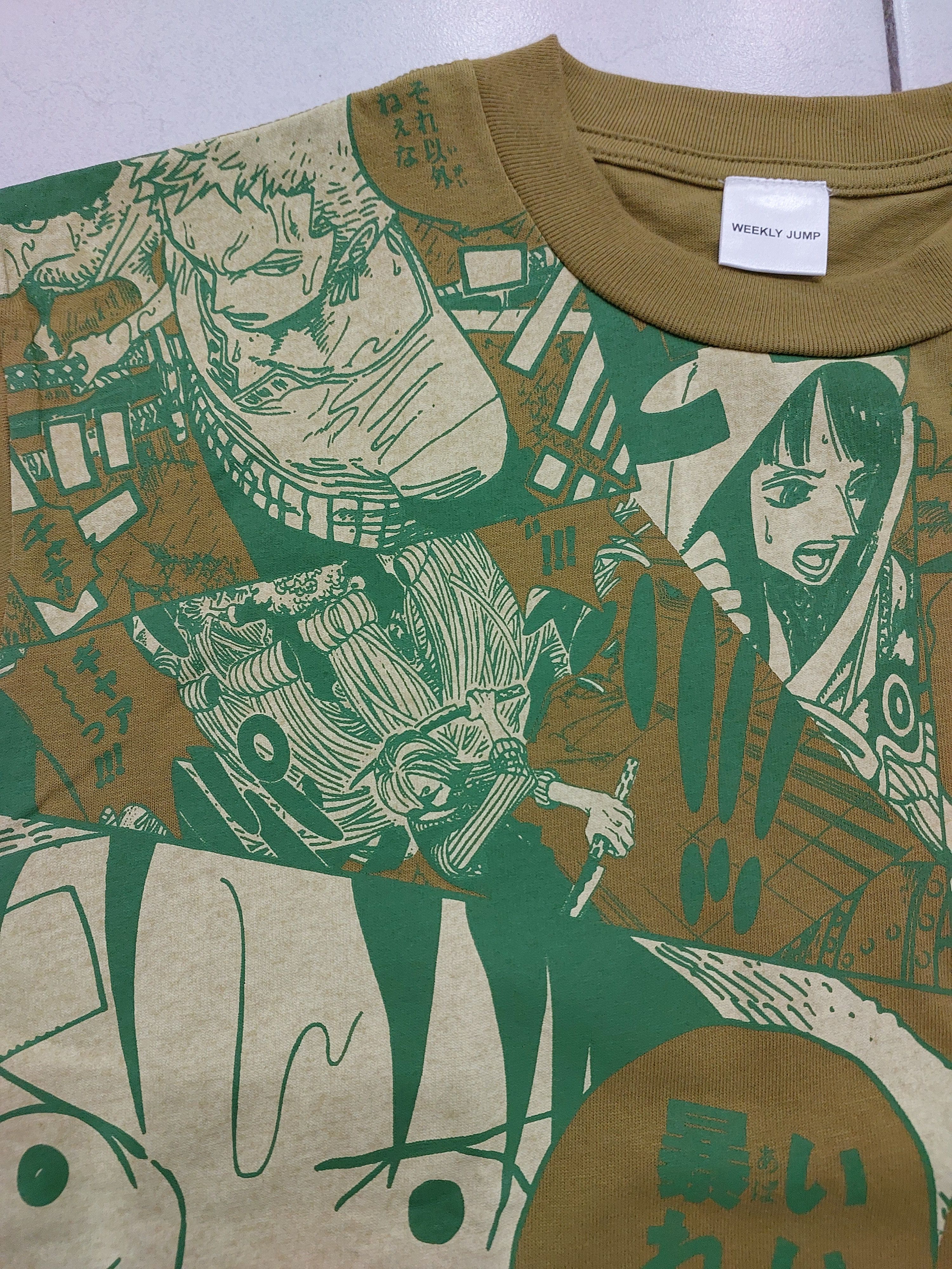 Anime × One Piece × Vintage VINTAGE ONE PIECE ANIME WEEKLY JUMP T SHIRT Size US M / EU 48-50 / 2 - 10 Thumbnail