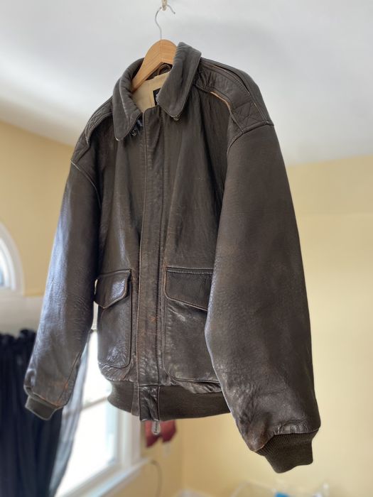 Vintage Avirex A2 Leather Flight Jacket | Grailed