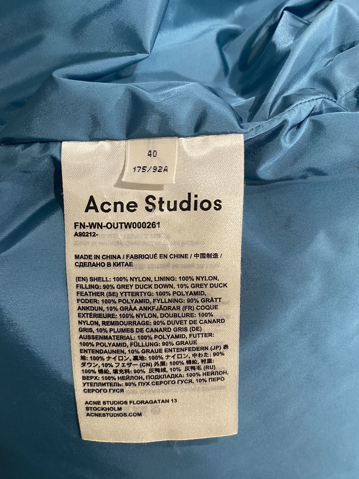 Acne Studios Acne Puffer Jacket Size US M / EU 48-50 / 2 - 7 Thumbnail