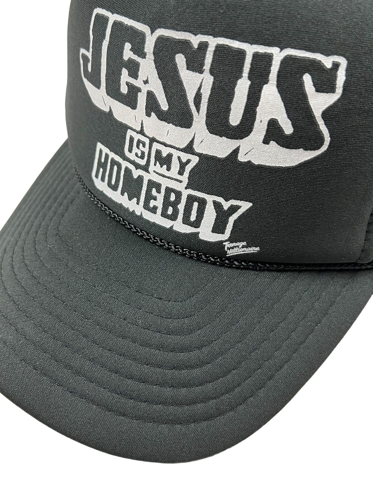 Other Vintage 90s ‘Jesus Is My Homeboy” Trucker Hat Size ONE SIZE - 4 Thumbnail
