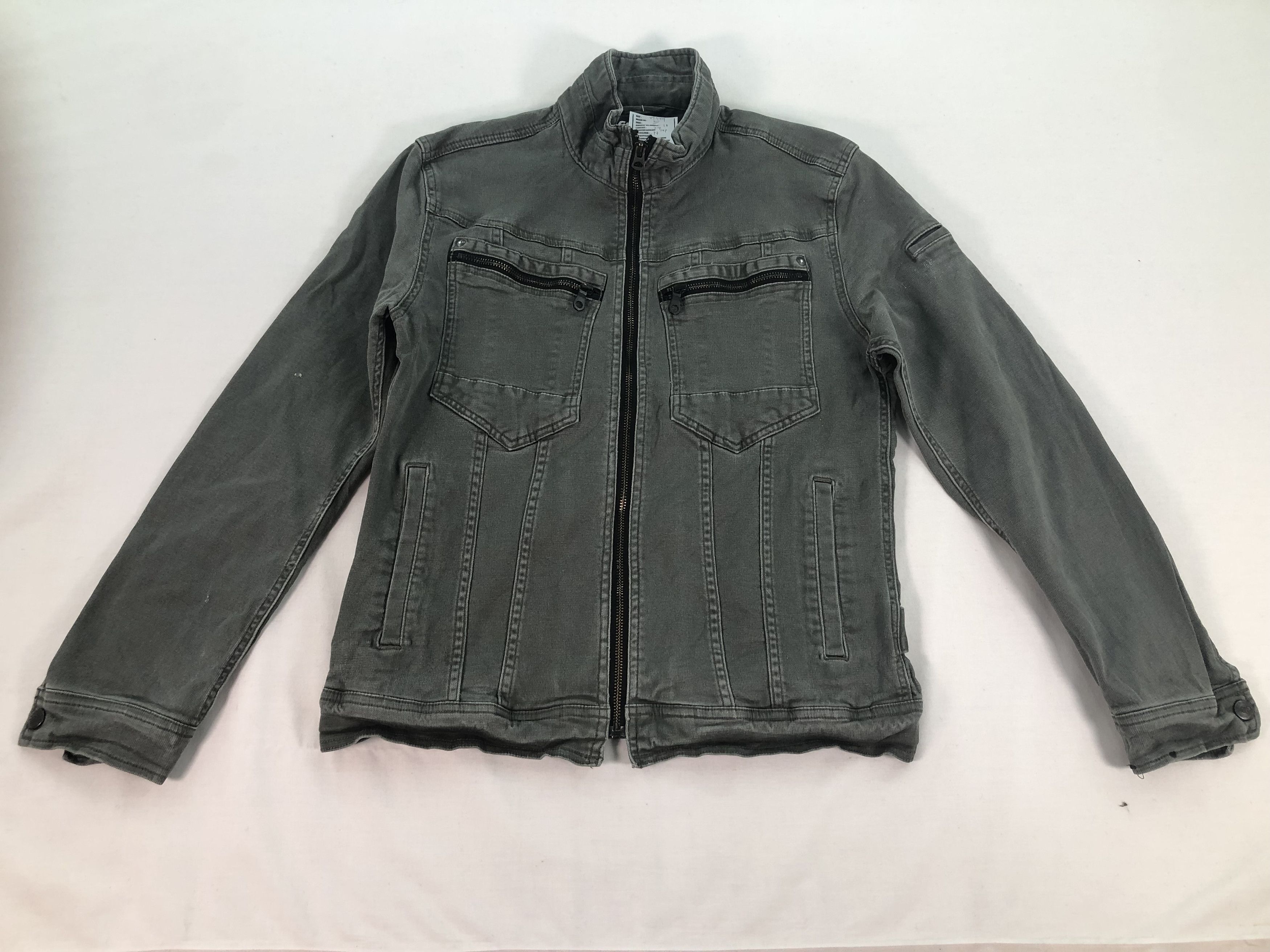 Japanese Brand Scot Inc Faded Black Trucker Denim Jacket