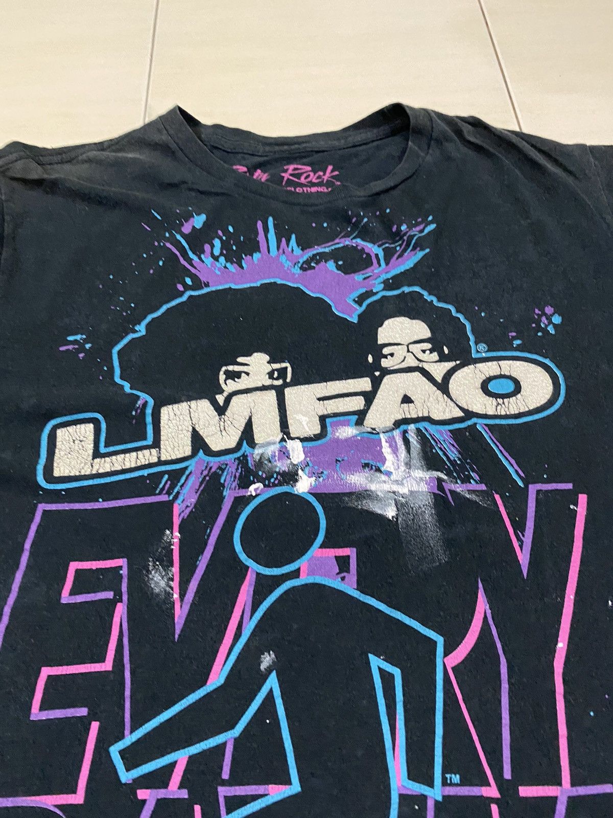 Band Tees Party rock LMFAO everyday im shufflin shirt | Grailed, image size:1200x1600