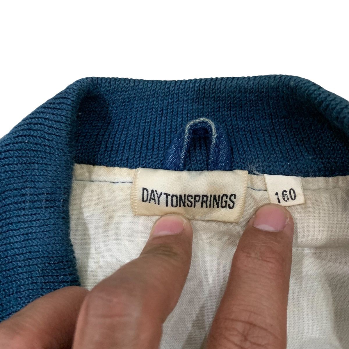 Japanese Brand Vintage Daytonsprings Denim Bomber Jacket Size US S / EU 44-46 / 1 - 7 Thumbnail