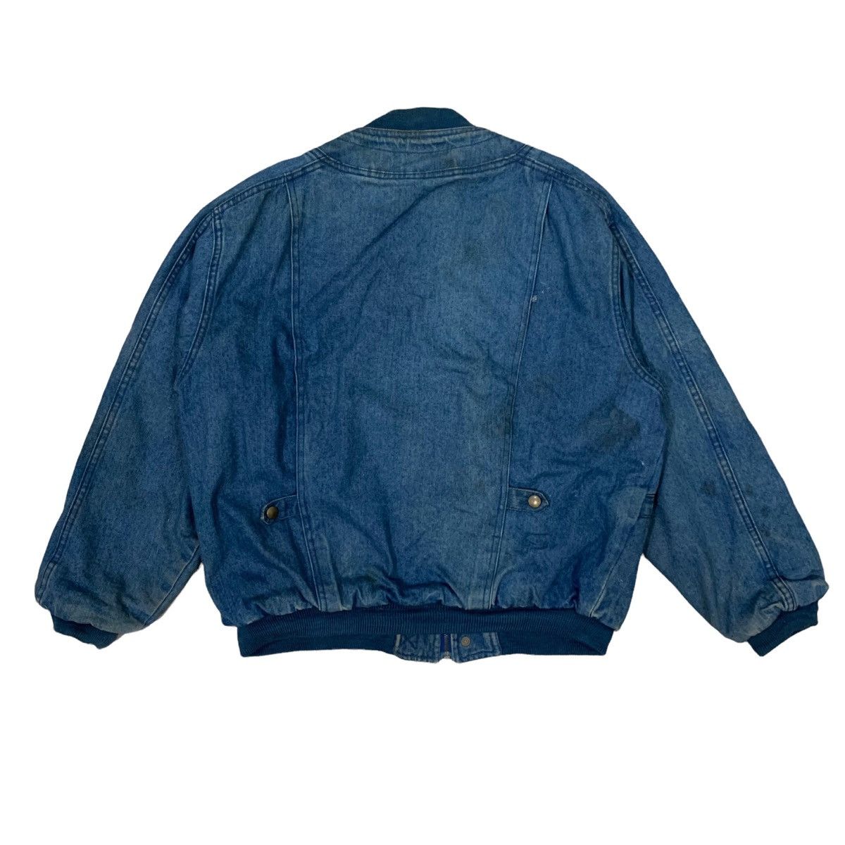 Japanese Brand Vintage Daytonsprings Denim Bomber Jacket Size US S / EU 44-46 / 1 - 6 Thumbnail