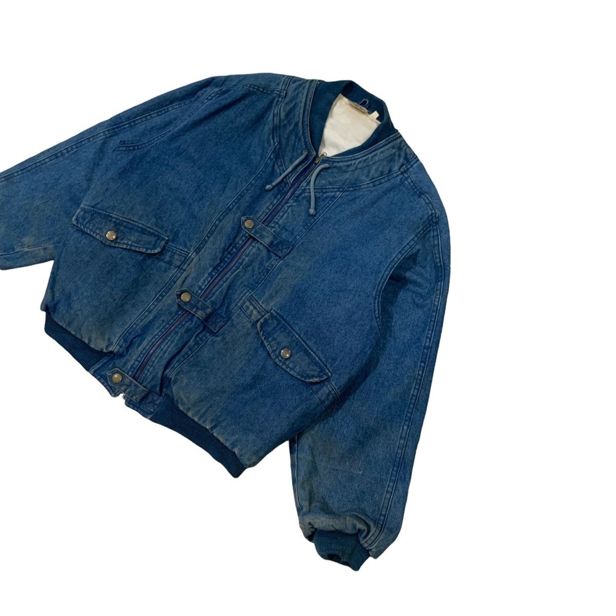 Japanese Brand Vintage Daytonsprings Denim Bomber Jacket Size US S / EU 44-46 / 1 - 3 Thumbnail