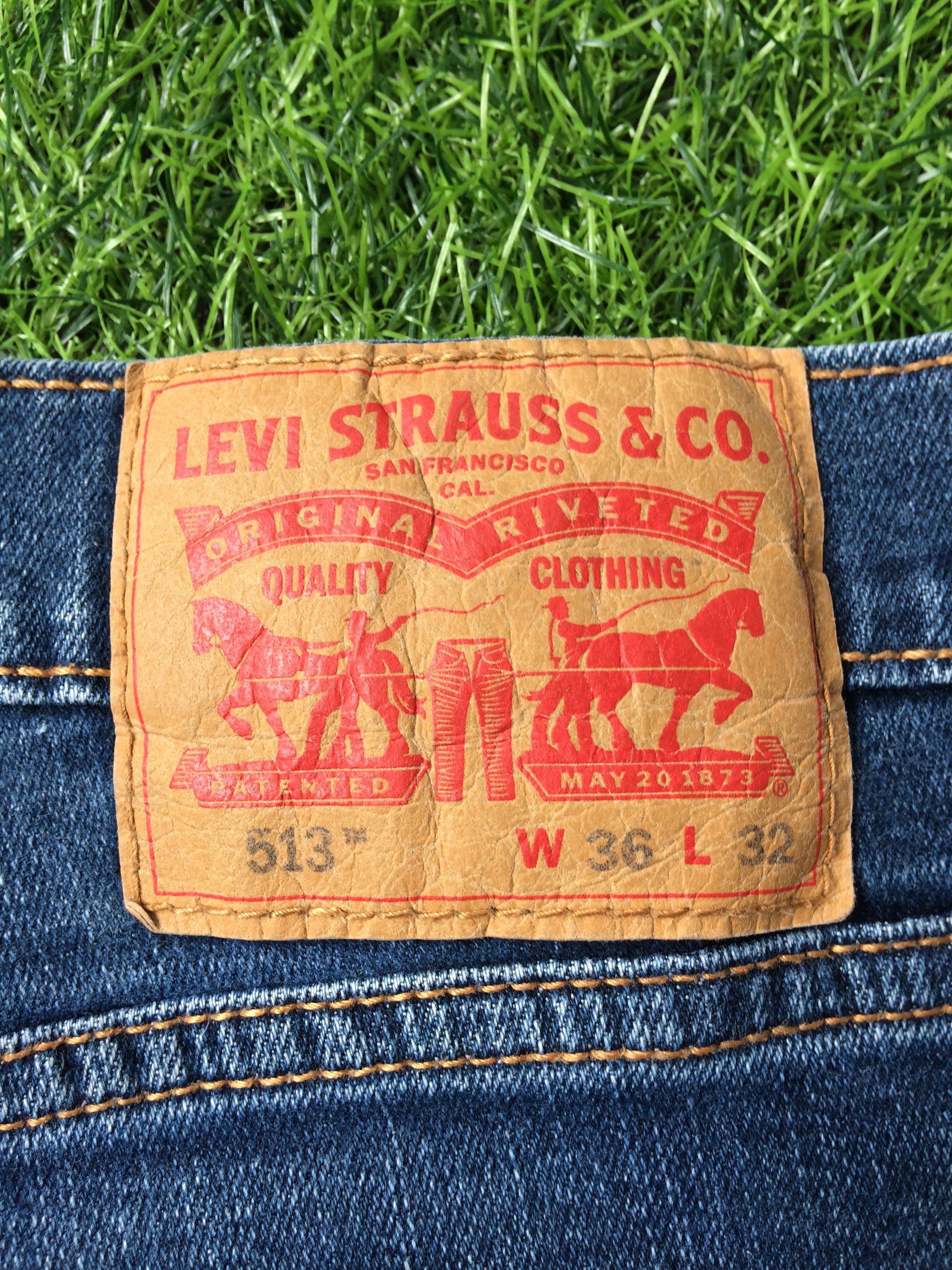 Levi's Vintage Distressed Levis 513 Jeans #B-490 Size US 35 - 9 Thumbnail