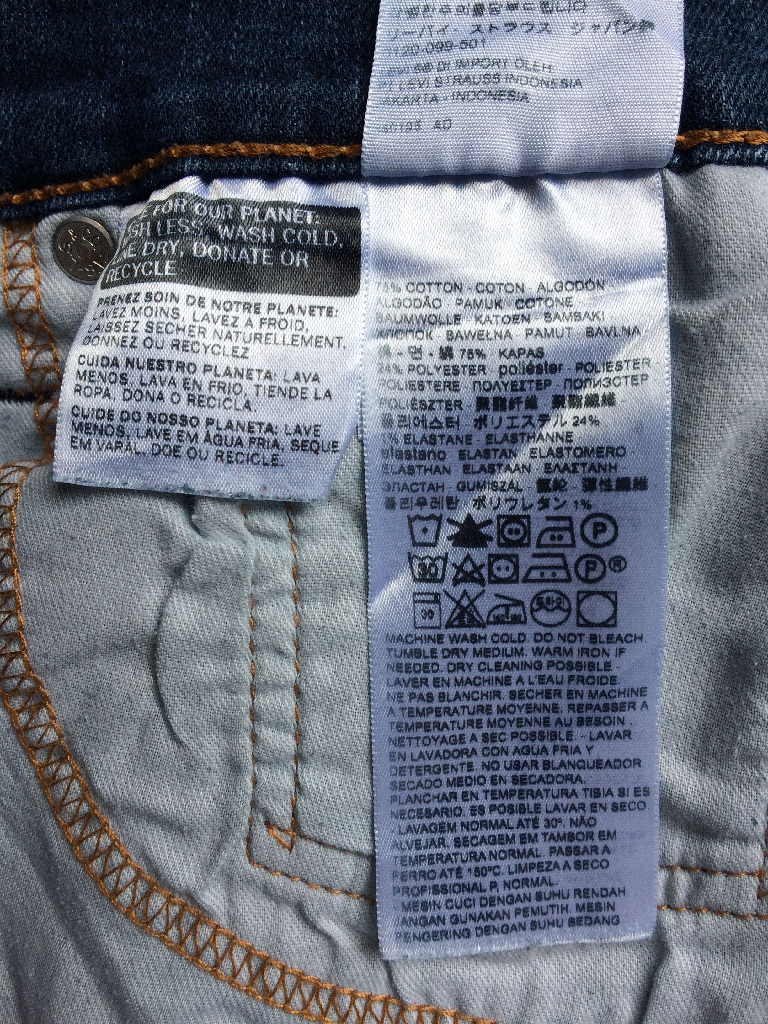 Levi's Vintage Distressed Levis 513 Jeans #B-490 Size US 35 - 10 Thumbnail