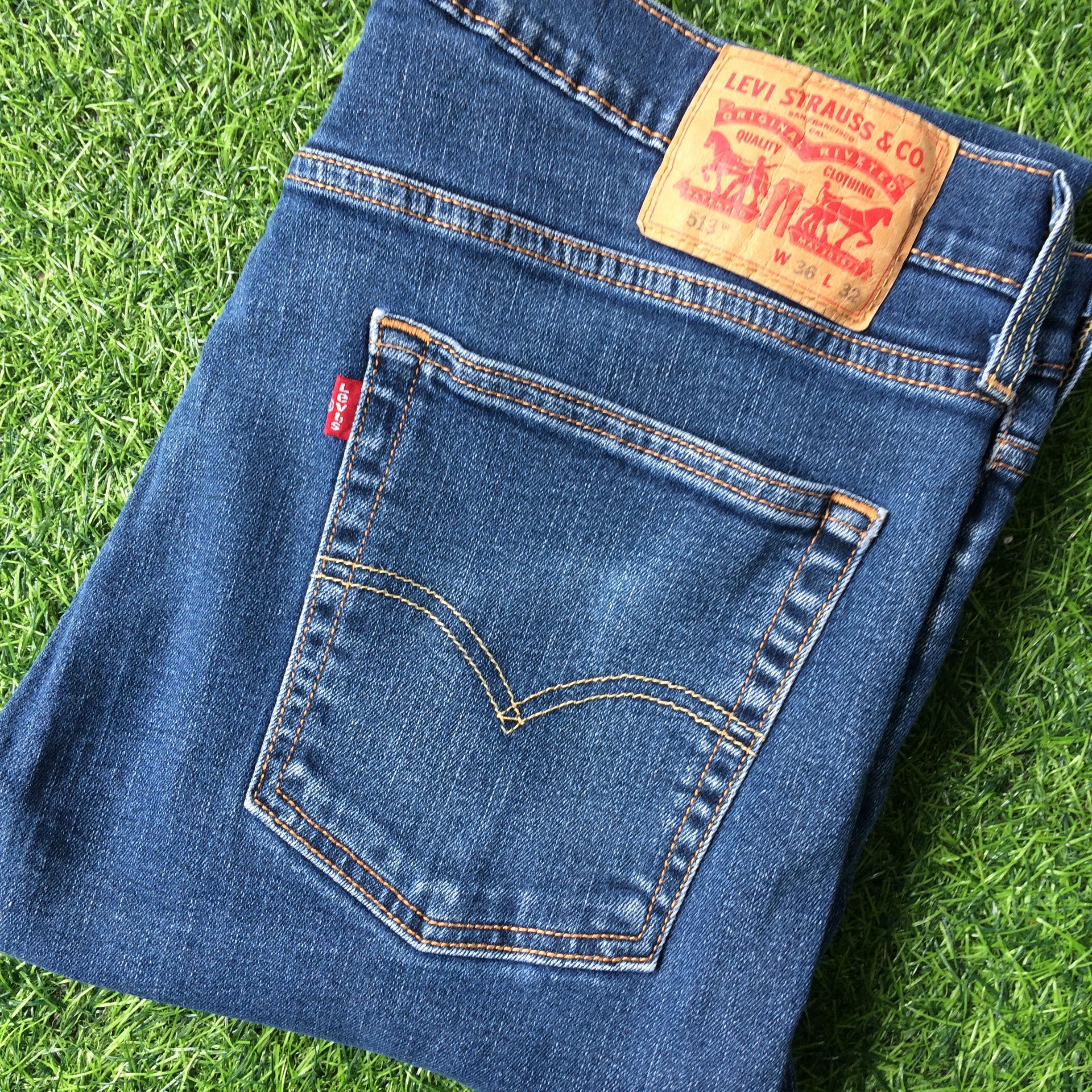 Levi's Vintage Distressed Levis 513 Jeans #B-490 Size US 35 - 7 Thumbnail