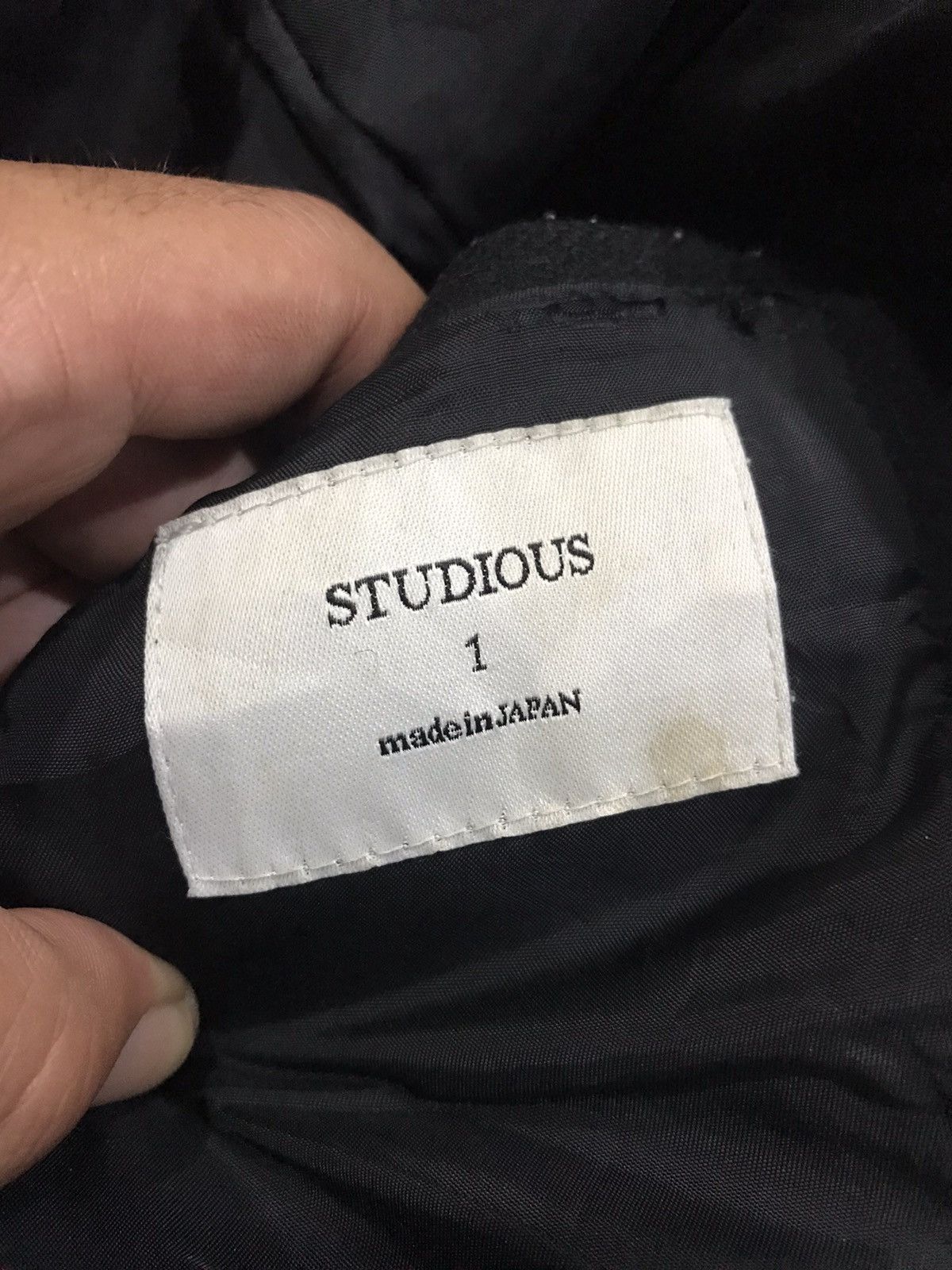 Japanese Brand × STUDIOUS STUDIOUS Japan Wool Overcoat Size US S / EU 44-46 / 1 - 11 Thumbnail