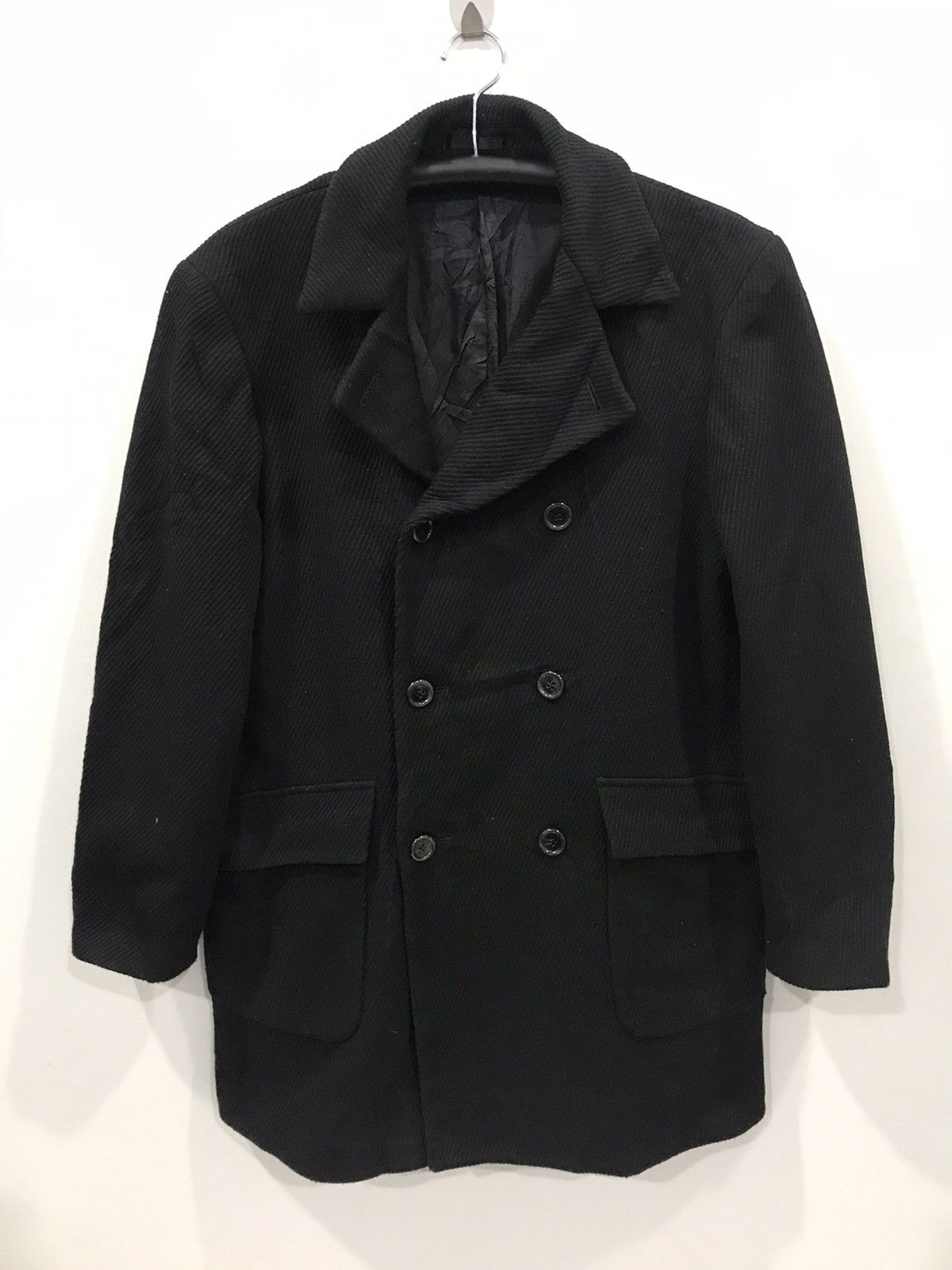 Japanese Brand ABX BLACK LABEL Japan High End Brand Cross Curduroy Overcoat Size US L / EU 52-54 / 3 - 1 Thumbnail