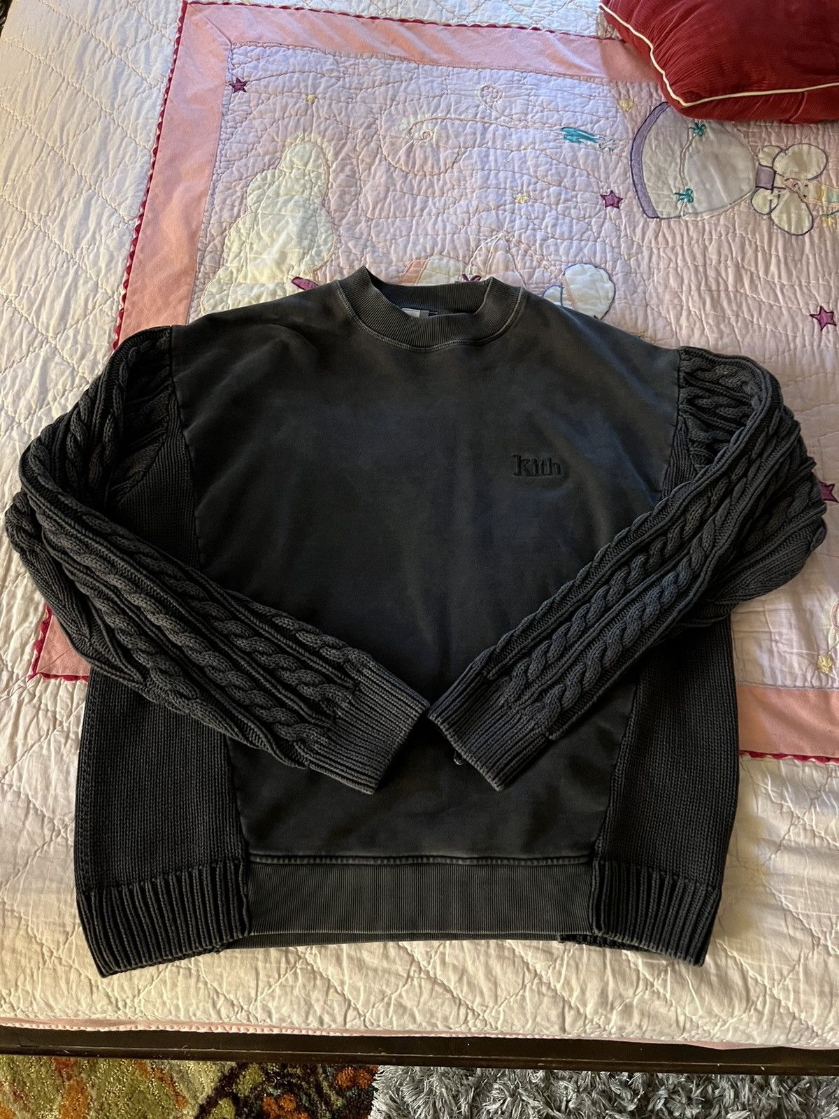 Kith Kith Combo Knit Mock Neck Sweater Kindling XL | Grailed