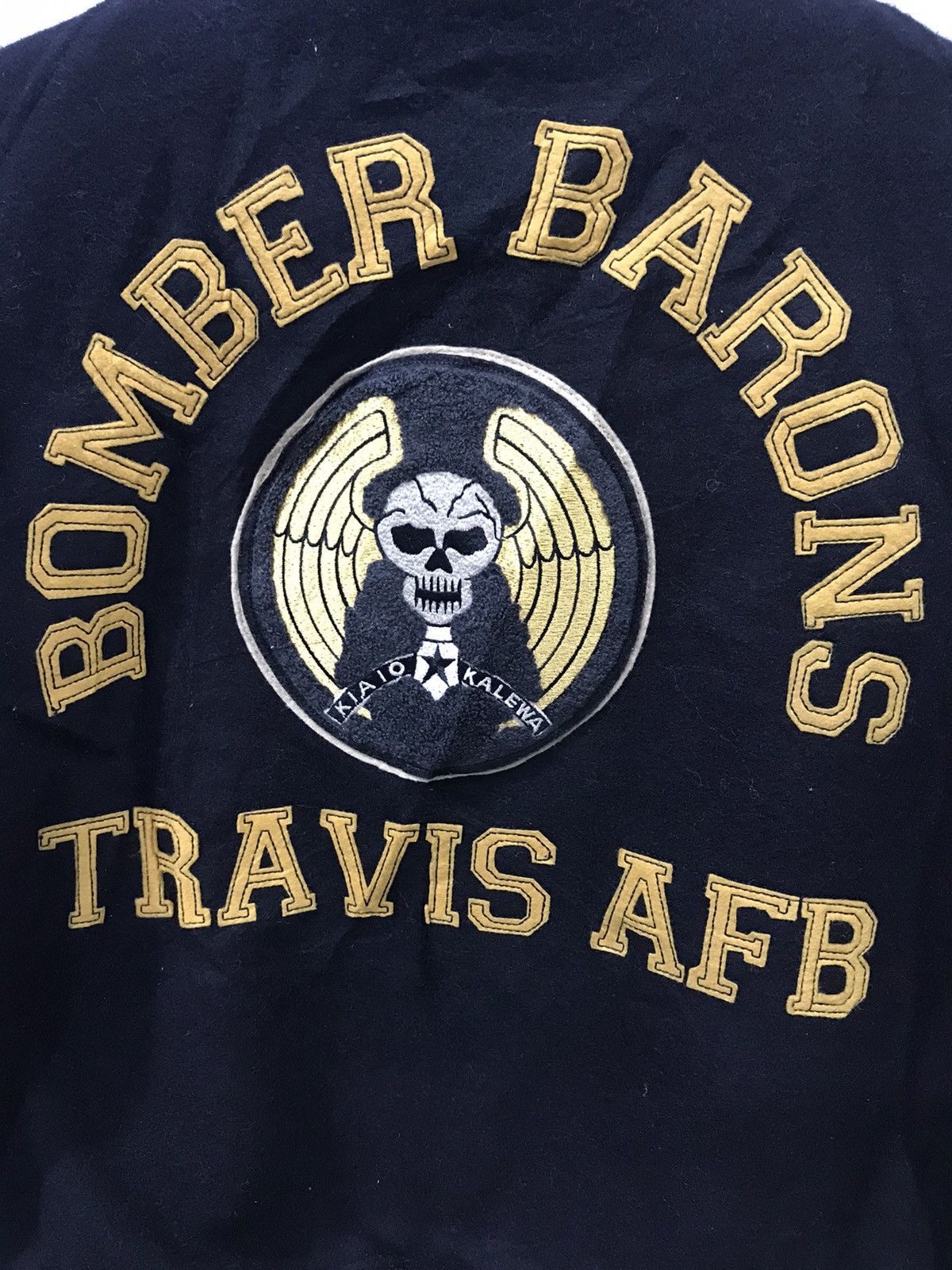 Archival BUZZ RICKSON Bomber Baron Embroidery Varsity Jacket