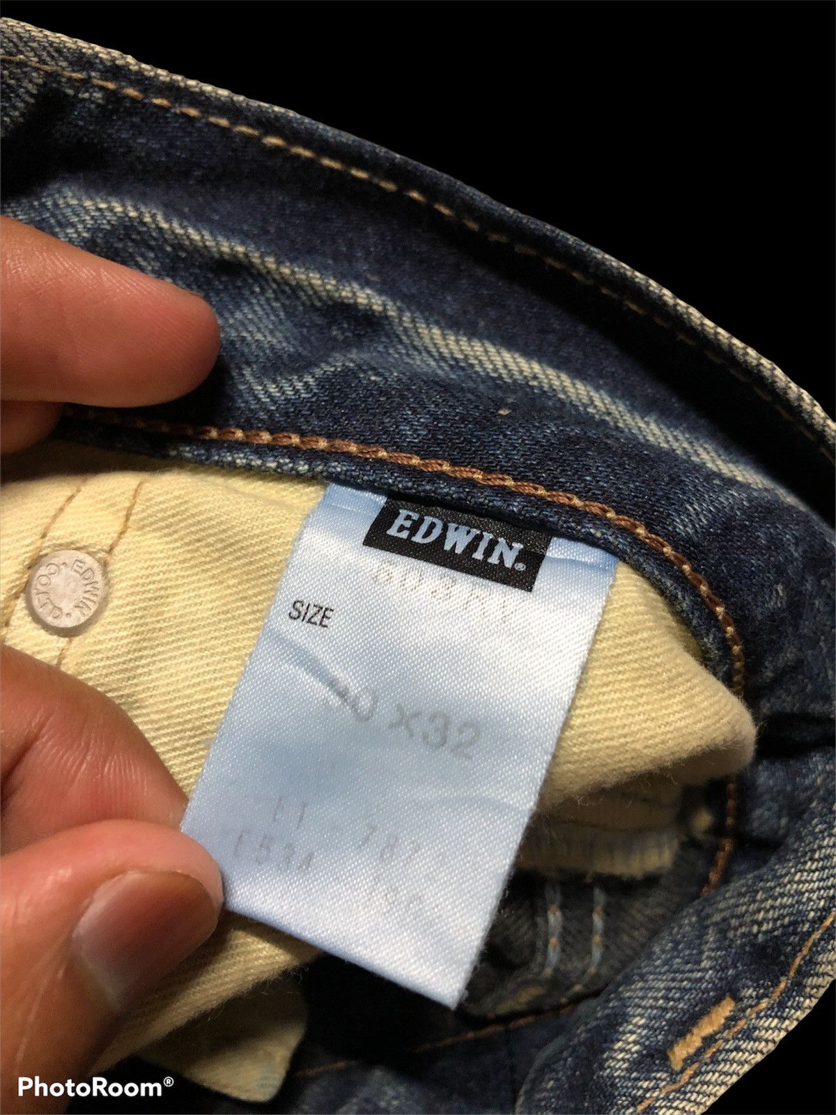 Edwin SICK⚡️⚡️EDWIN 503RV PAINTED DIRTY STYLE DISTRESSED DENIM Size US 32 / EU 48 - 6 Thumbnail