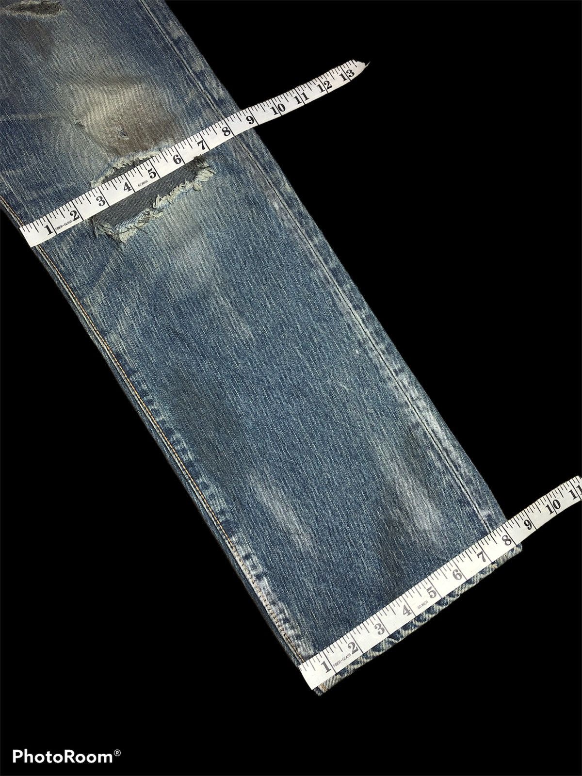 Edwin SICK⚡️⚡️EDWIN 503RV PAINTED DIRTY STYLE DISTRESSED DENIM Size US 32 / EU 48 - 8 Thumbnail
