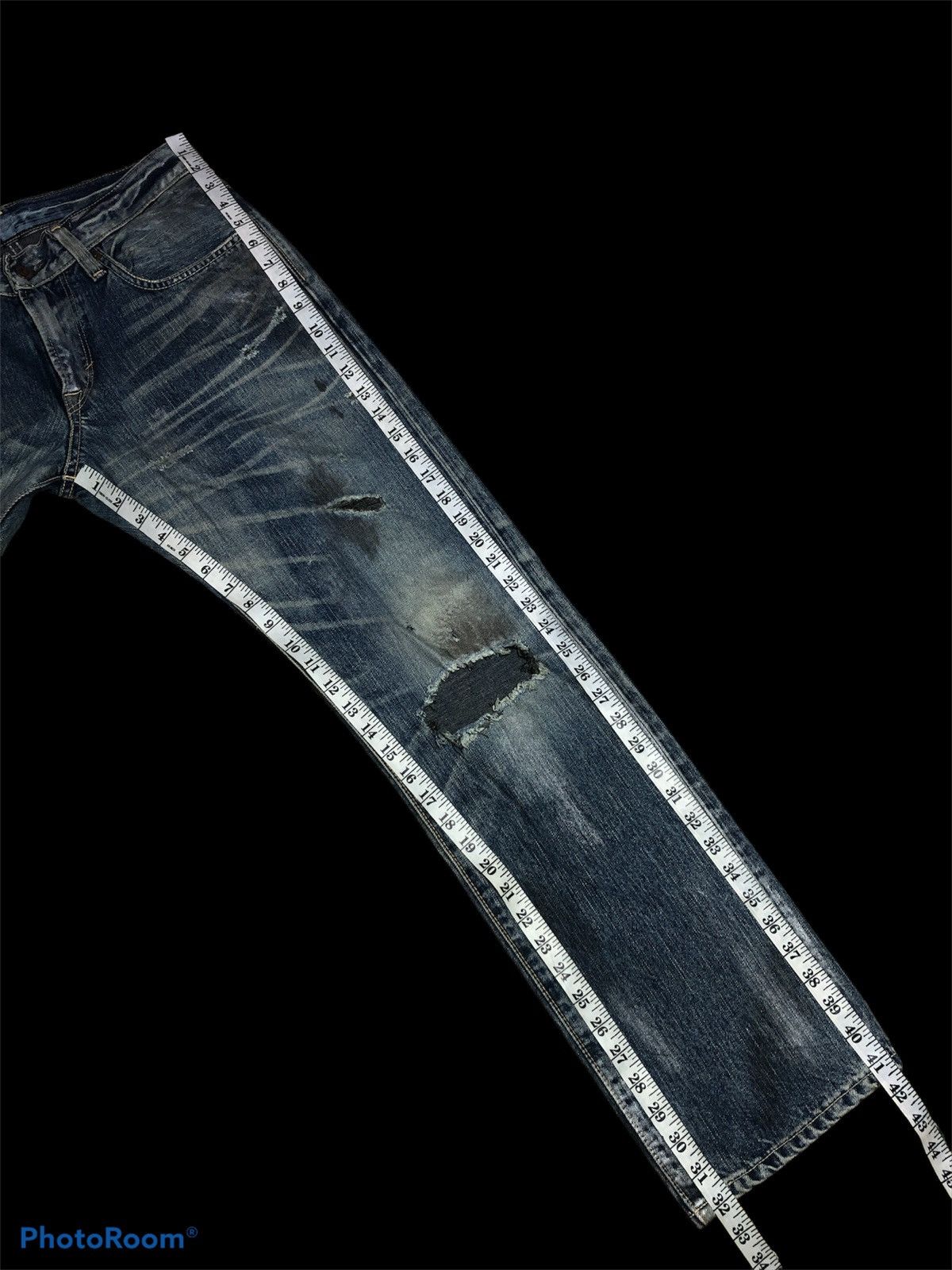 Edwin SICK⚡️⚡️EDWIN 503RV PAINTED DIRTY STYLE DISTRESSED DENIM Size US 32 / EU 48 - 9 Thumbnail