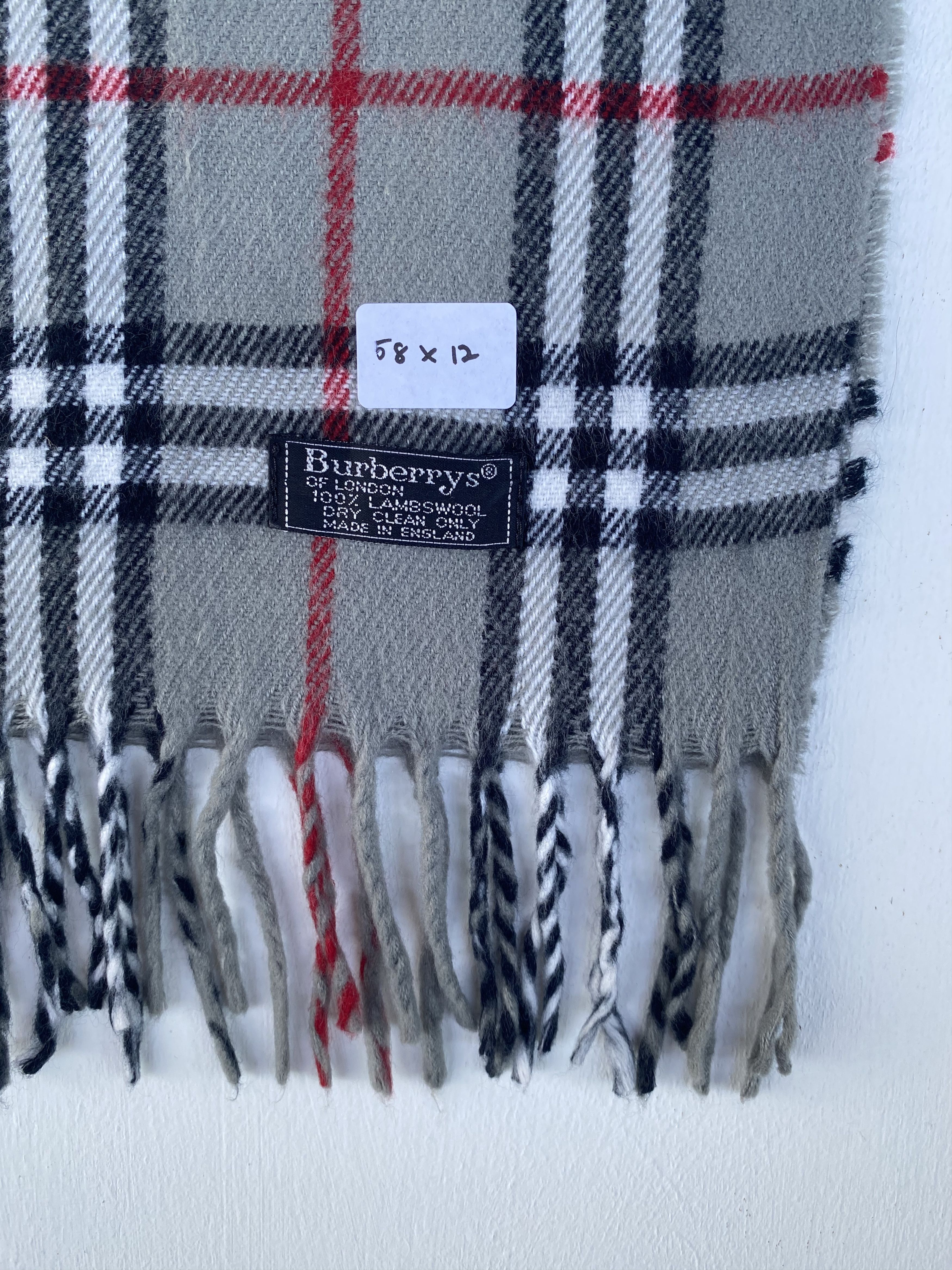 Burberry VINTAGE Burberry Muffler England Lambswool Nova Check scarf Size ONE SIZE - 3 Thumbnail