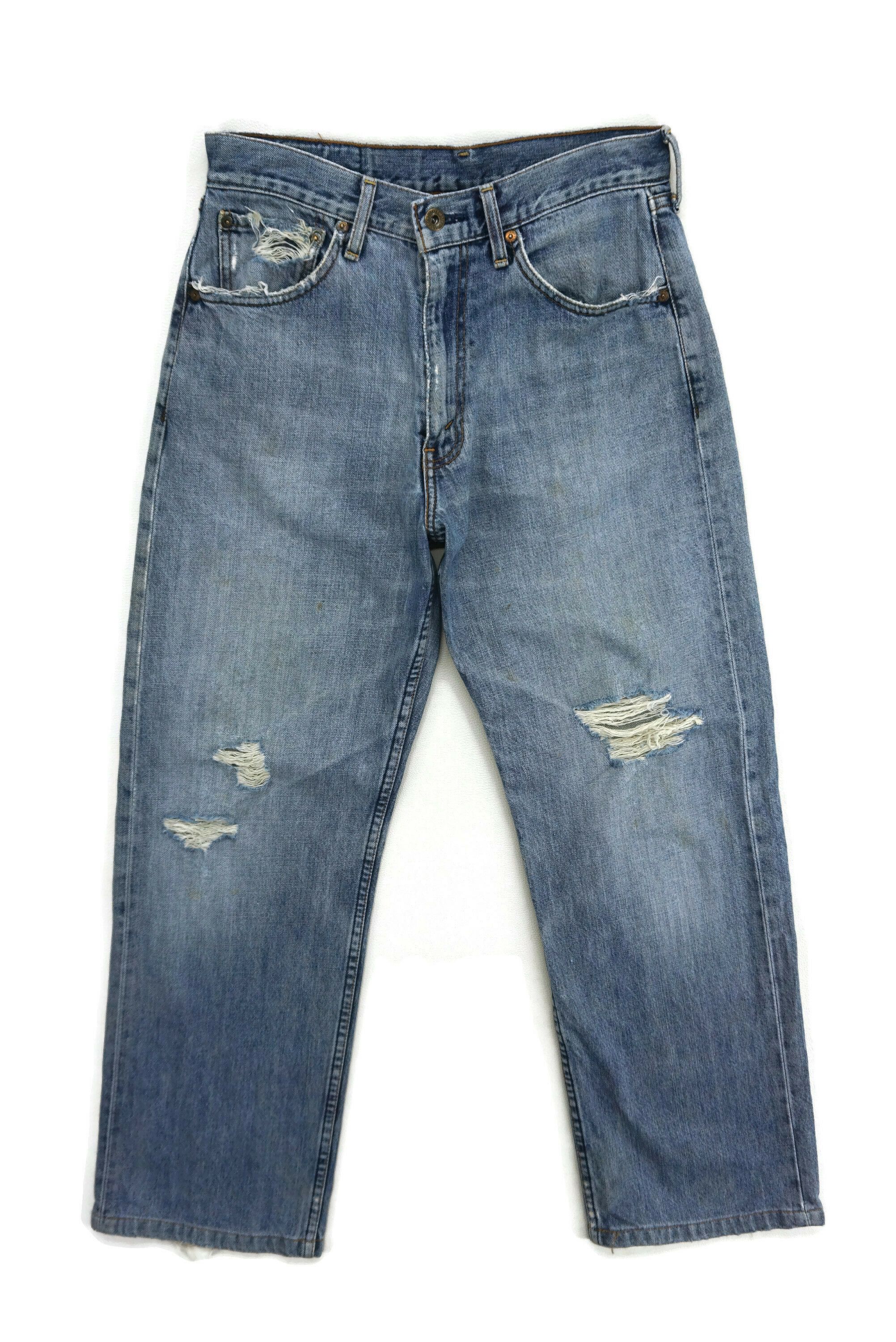 image of Levis Vintage Clothing x Rodeo Levis Jeans Vintage Levis Dirty Blue Jeans, Men's (Size 30)