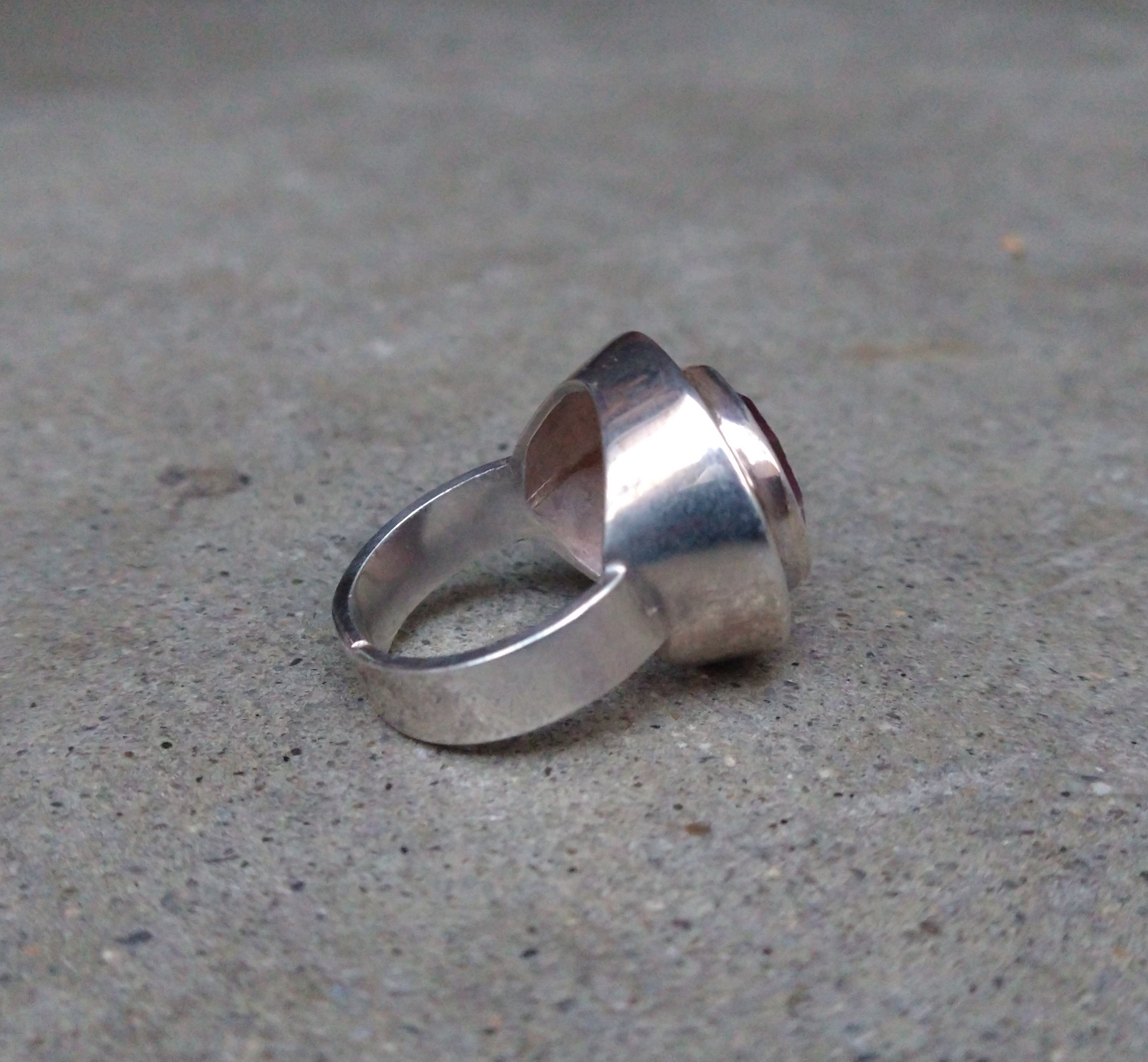 Jewelry × Sterling Silver Sterling Silver Ring Size 8 Modern Purple CZ 10.2g Size ONE SIZE - 7 Thumbnail