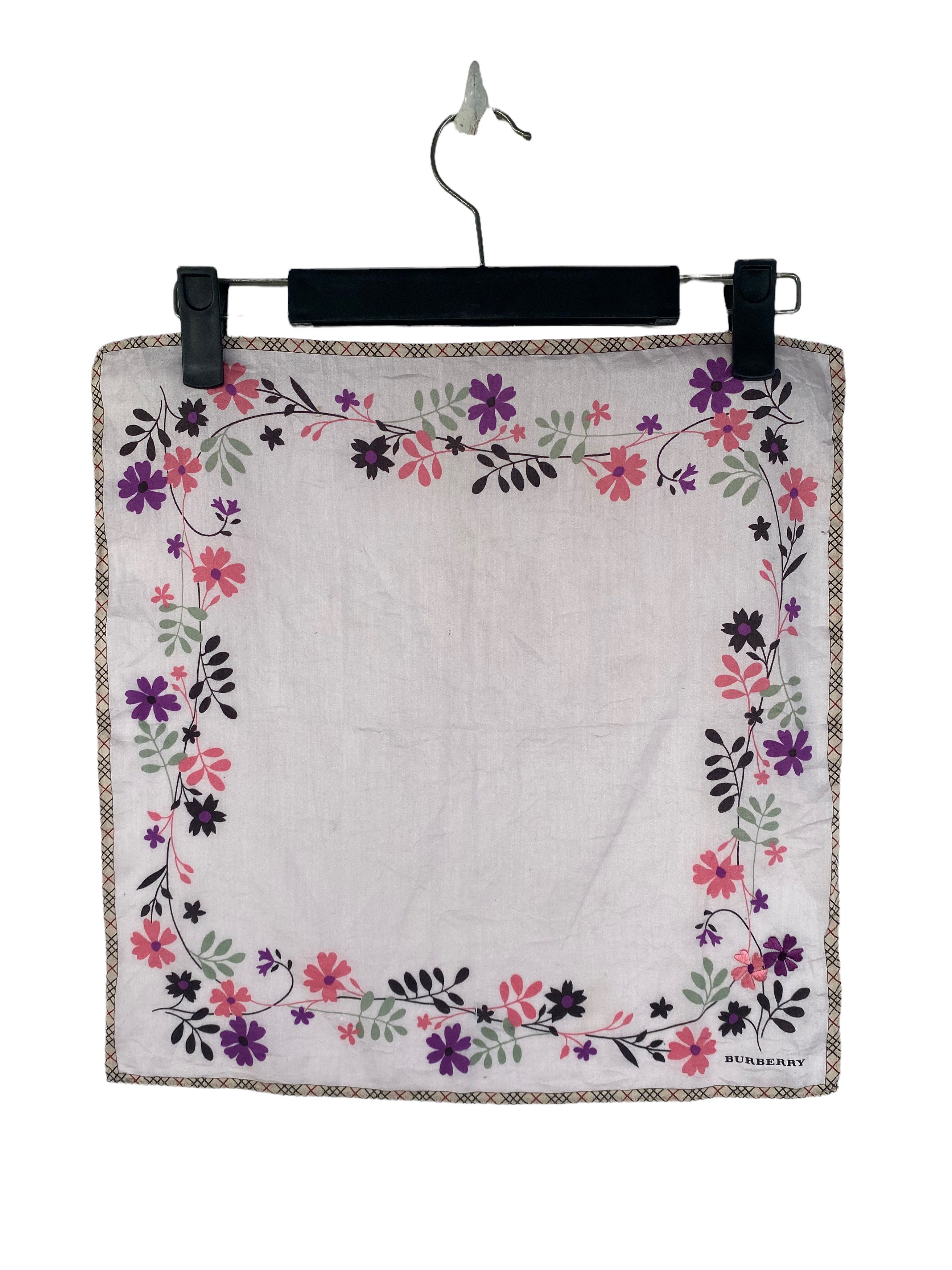 Burberry Handky Burberry fullprint Flower Handkerchief bandana Size ONE SIZE - 1 Thumbnail