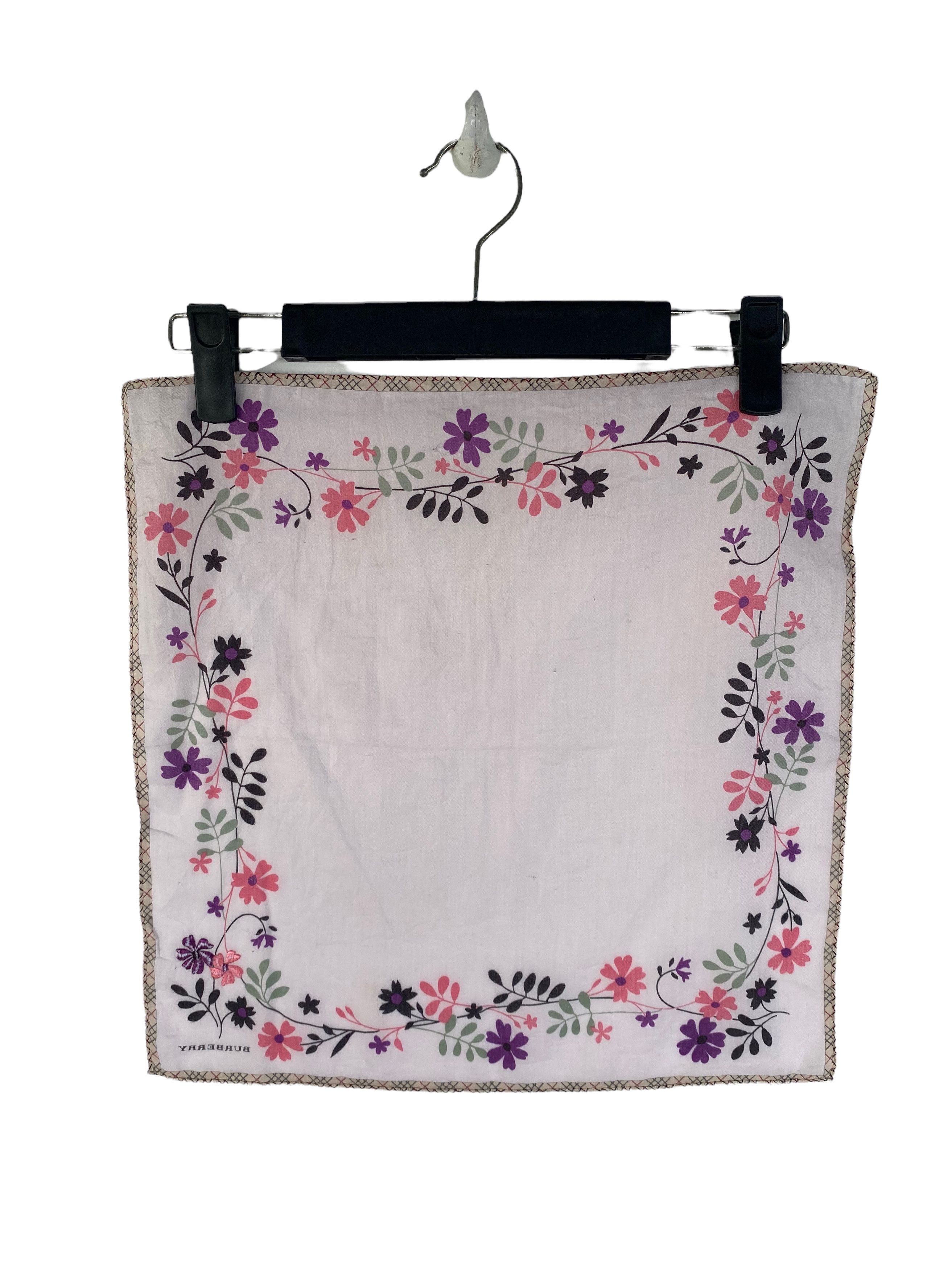 Burberry Handky Burberry fullprint Flower Handkerchief bandana Size ONE SIZE - 2 Thumbnail