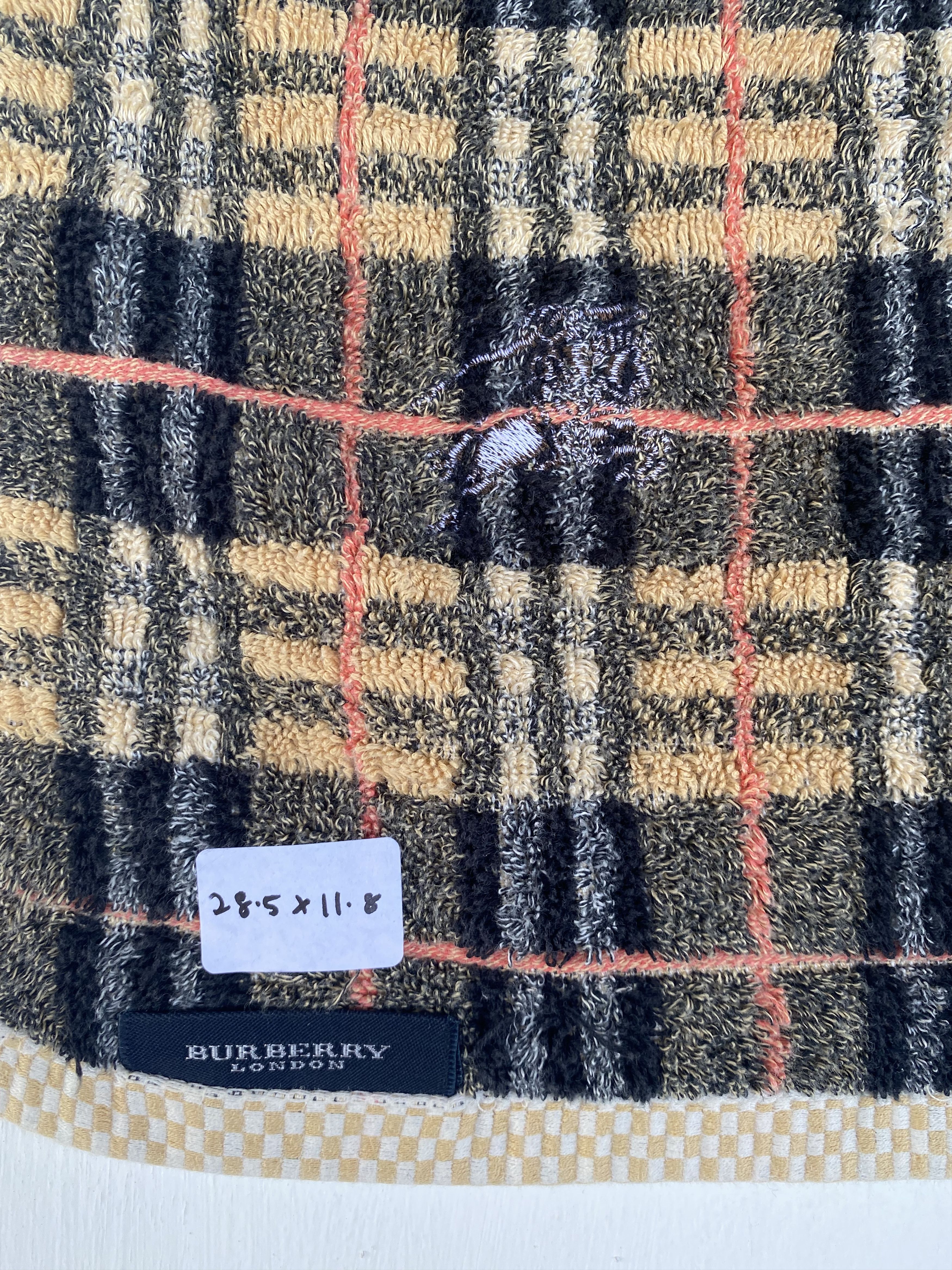 Burberry 💥VINTAGE BURBERRY London nova check hand / face towel Size ONE SIZE - 4 Thumbnail