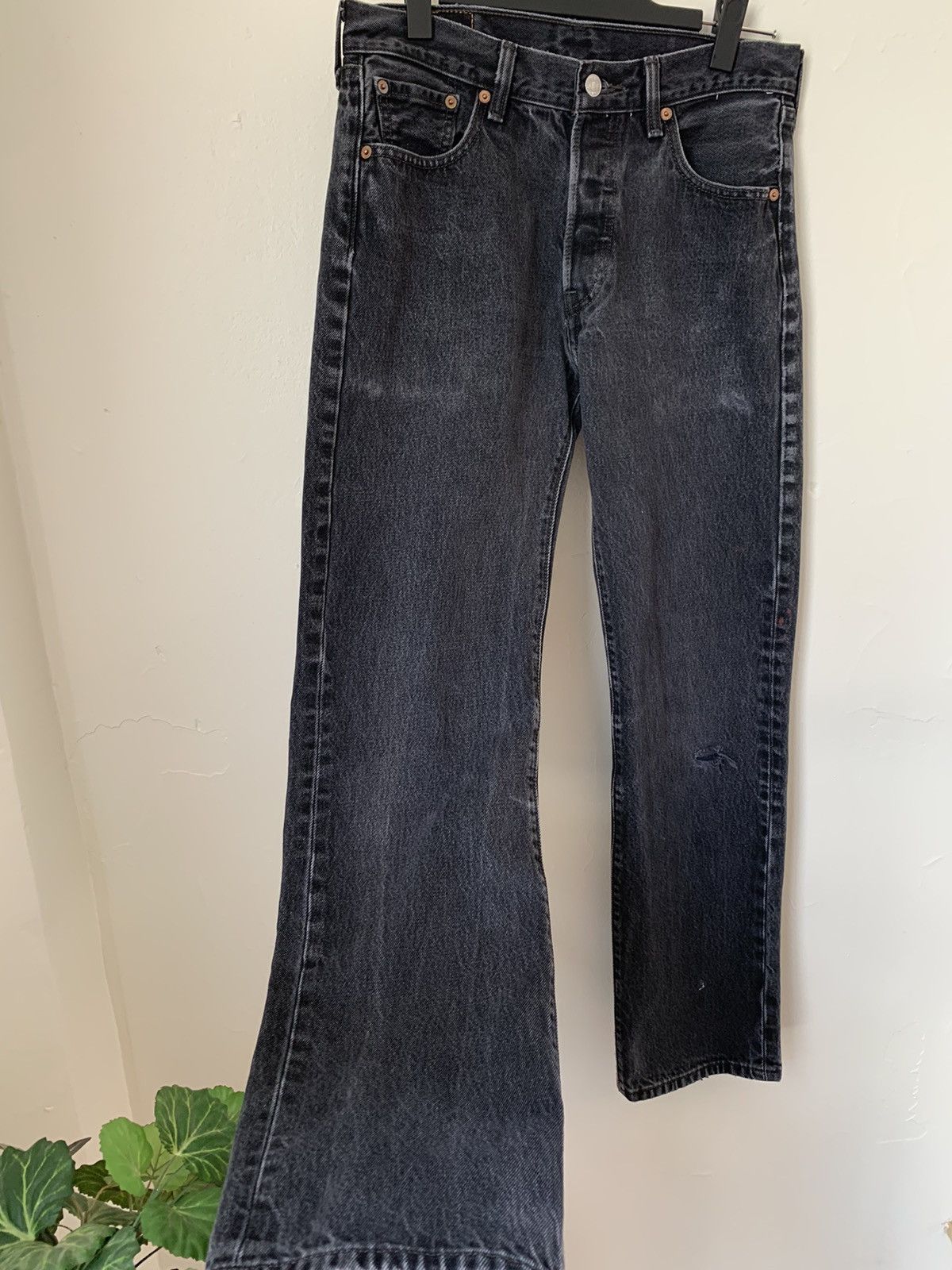 Vintage (28x30) Vintage Faded Black Levi’s 501 Jeans | Grailed