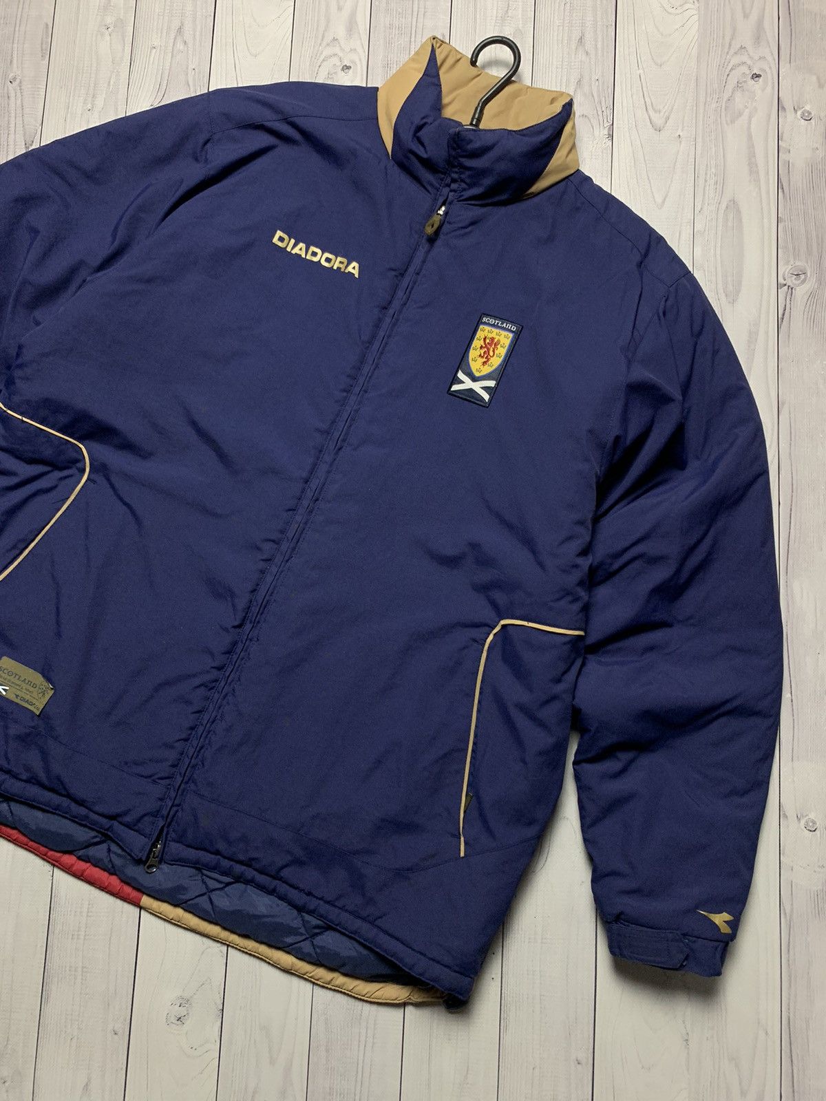 Diadora × Vintage Vintage soccer jacket Scotland winter parka Diadora size XL Size US XL / EU 56 / 4 - 2 Thumbnail