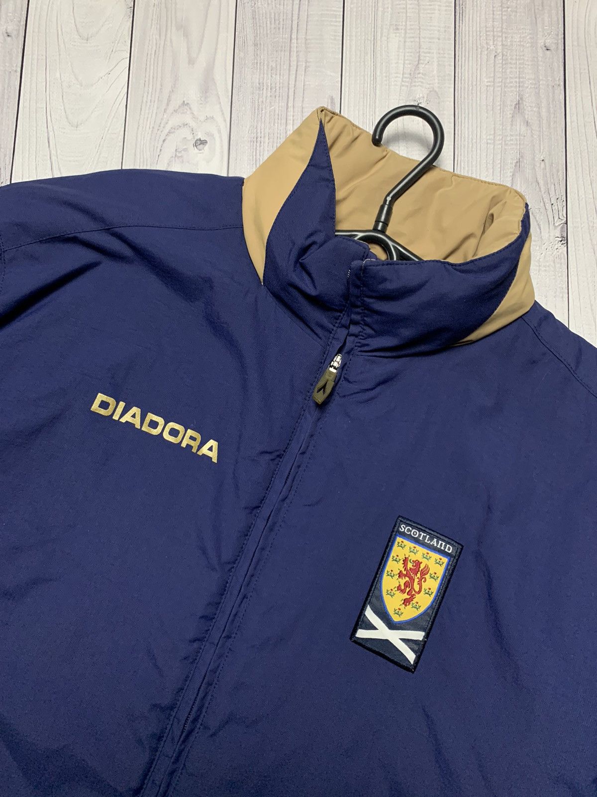 Diadora × Vintage Vintage soccer jacket Scotland winter parka Diadora size XL Size US XL / EU 56 / 4 - 3 Thumbnail