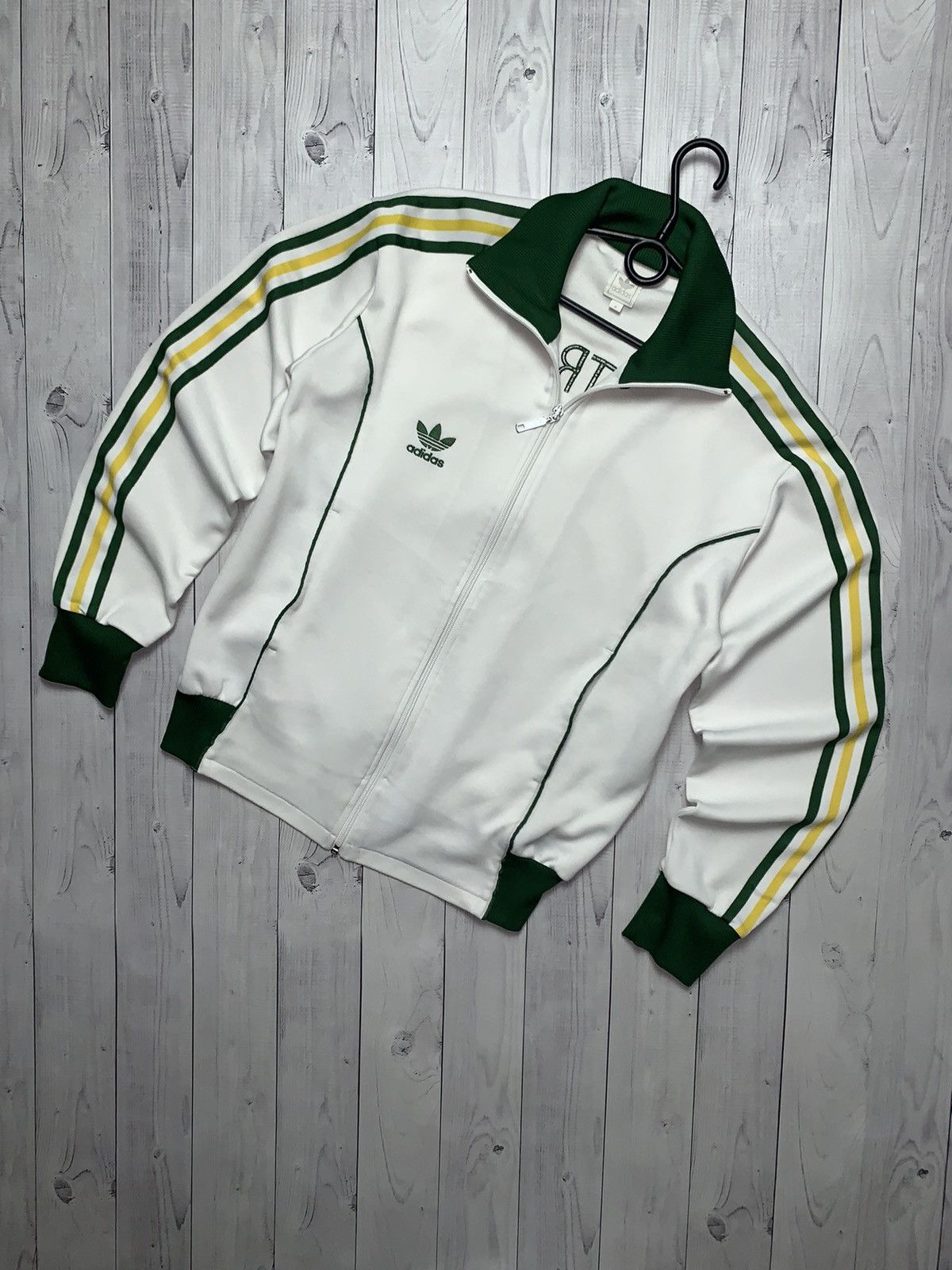 Vintage Australia Adidas soccer jacket size M rare striped