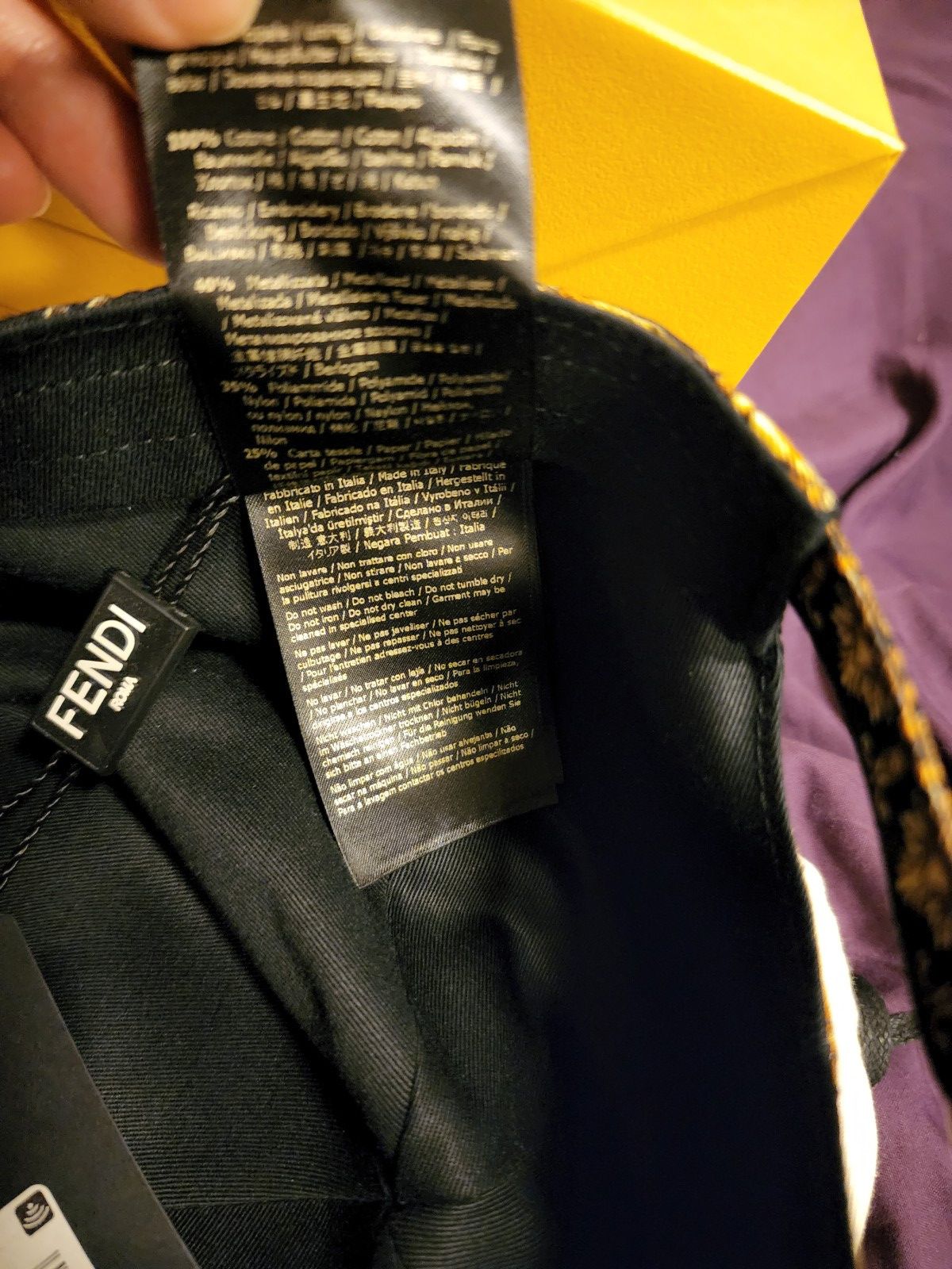 Fendi × Versace Fendace multicolor silk baseball cap Size ONE SIZE - 6 Thumbnail