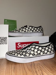 Supreme Vans x Supreme Authentic Pro Checkers Black