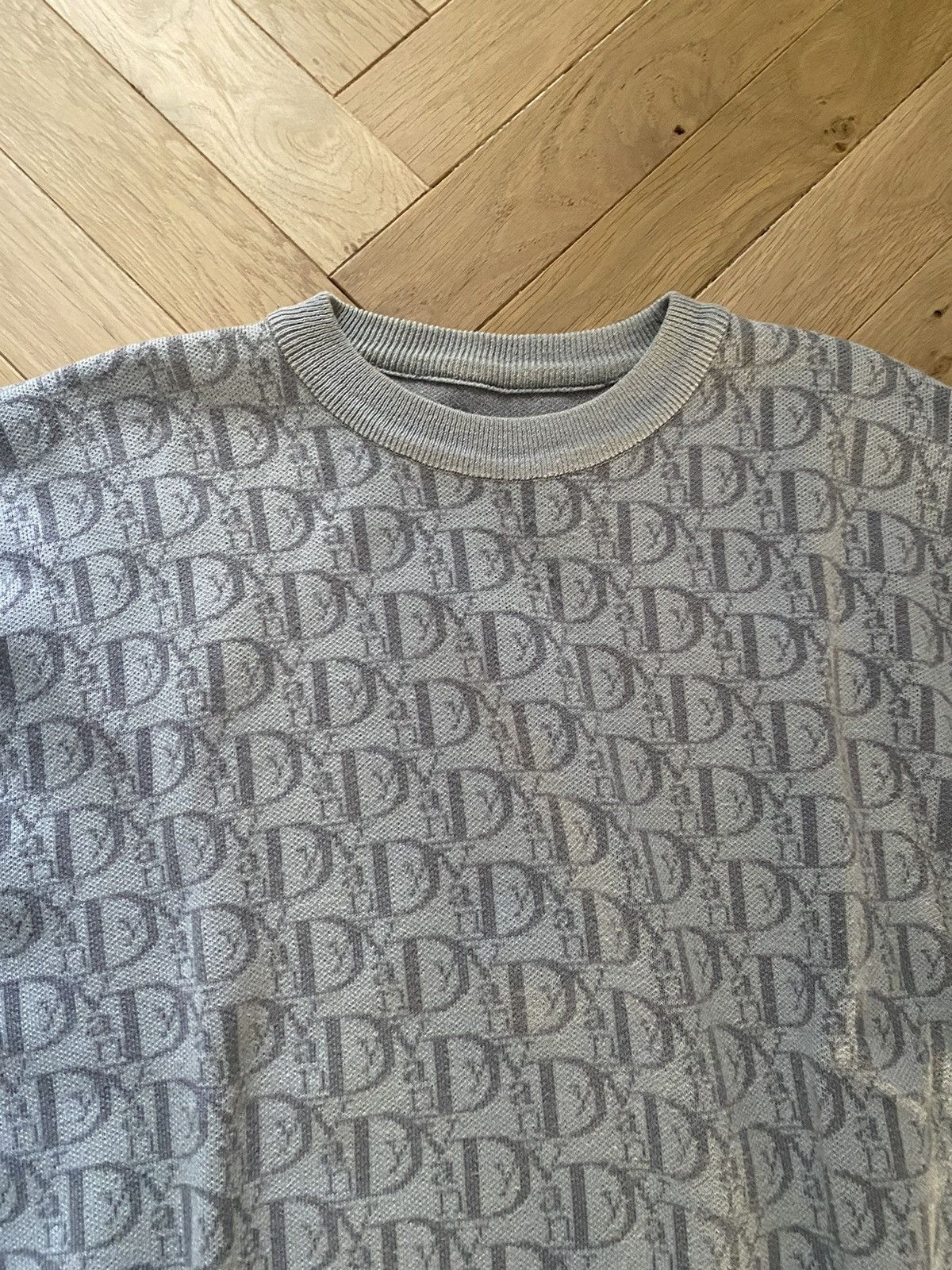 Vandy The Pink VANDY THE PINK GREY VIOR DIOR MONO SWEATER | Grailed