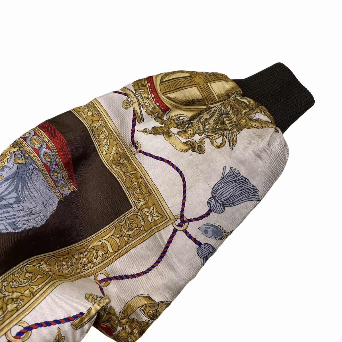Designer × Vintage Vintage BAROQUE Design Fullprint Silk Bomber Jacket Size US L / EU 52-54 / 3 - 10 Thumbnail