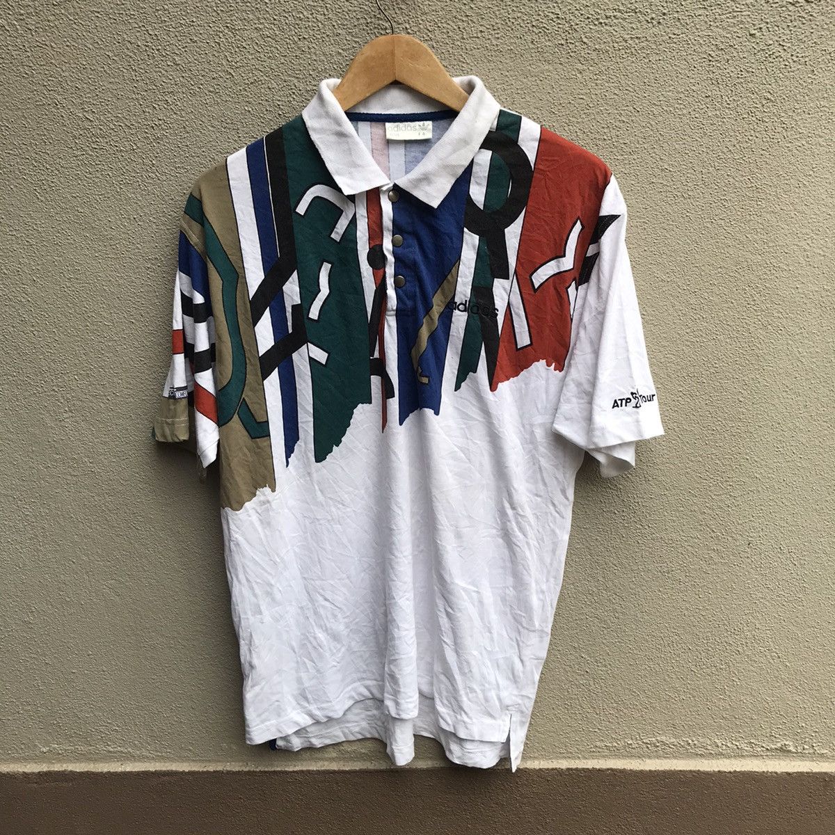 Adidas × Vintage Vintage 90s ADIDAS ATP tennis player Size US L / EU 52-54 / 3 - 1 Thumbnail
