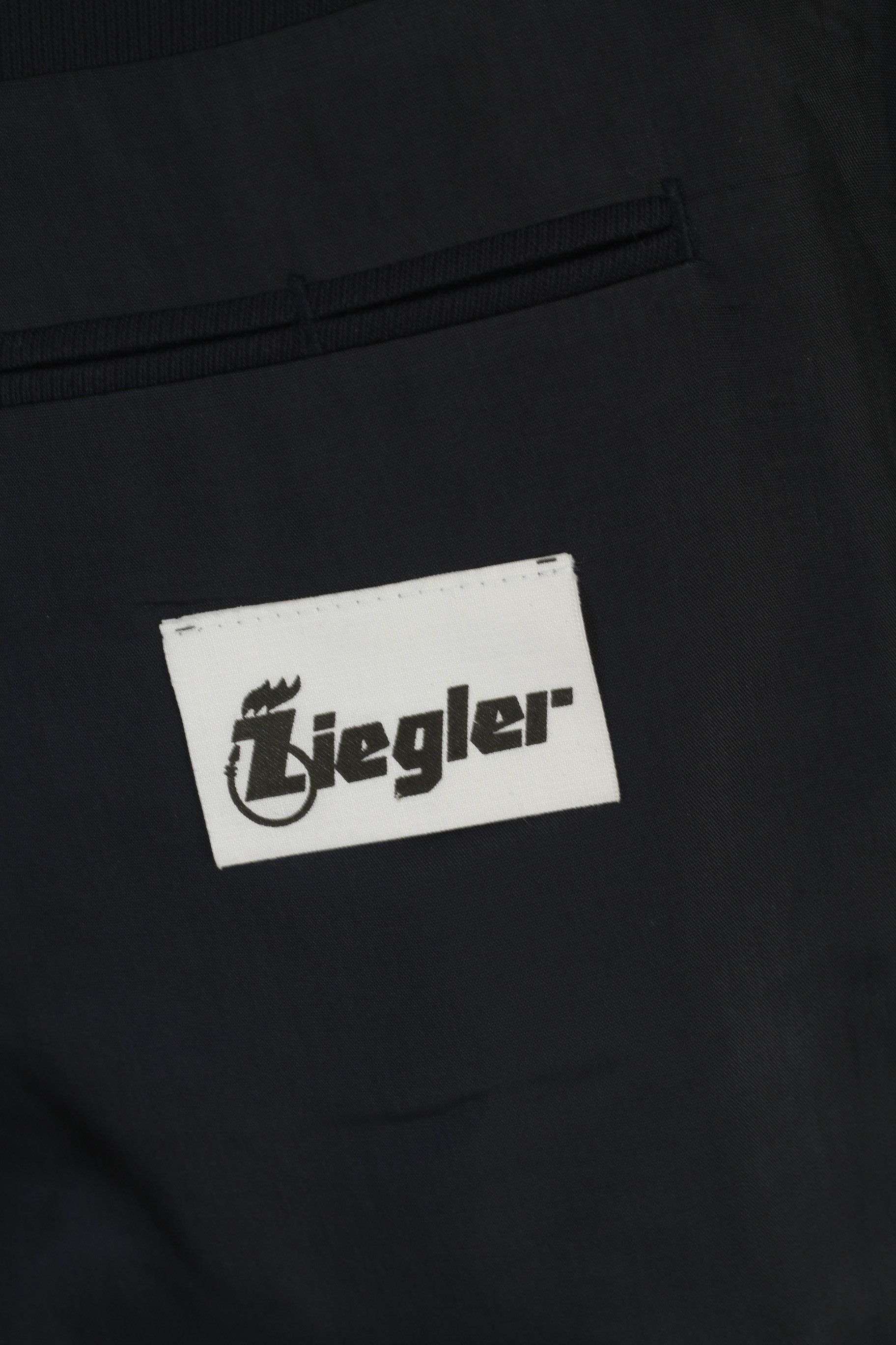 Vintage Ziegler Men 40 27 Blazer Navy Germany Fire Brigade 8211 Size 40R - 6 Thumbnail