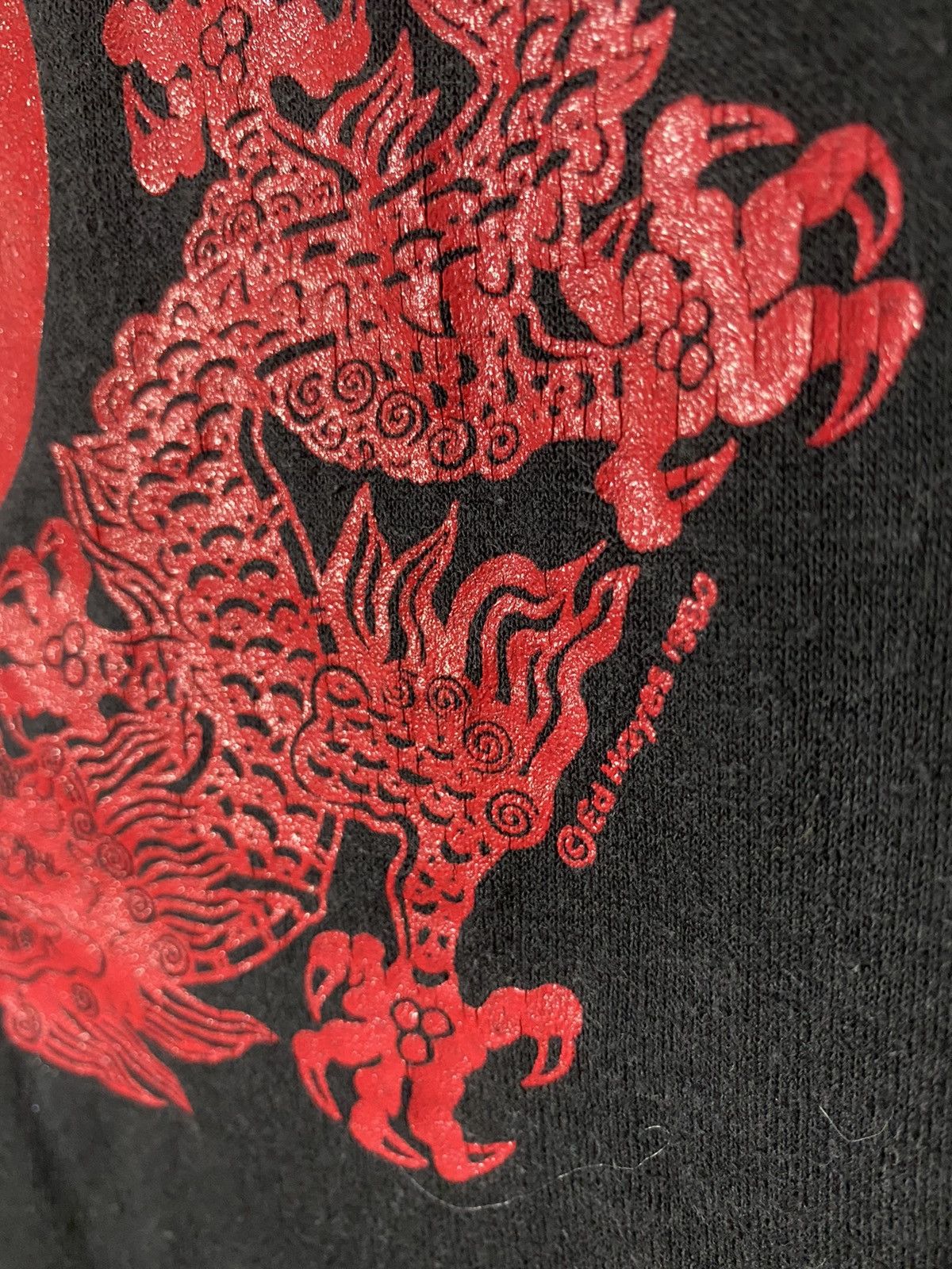 Japanese Brand × Vintage vintage ed hoyes 1980 yin & yang with dragon Size US XL / EU 56 / 4 - 4 Thumbnail