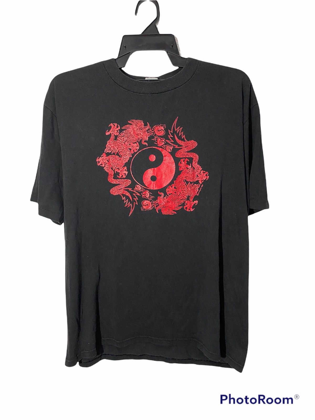 Japanese Brand × Vintage vintage ed hoyes 1980 yin & yang with dragon Size US XL / EU 56 / 4 - 1 Thumbnail