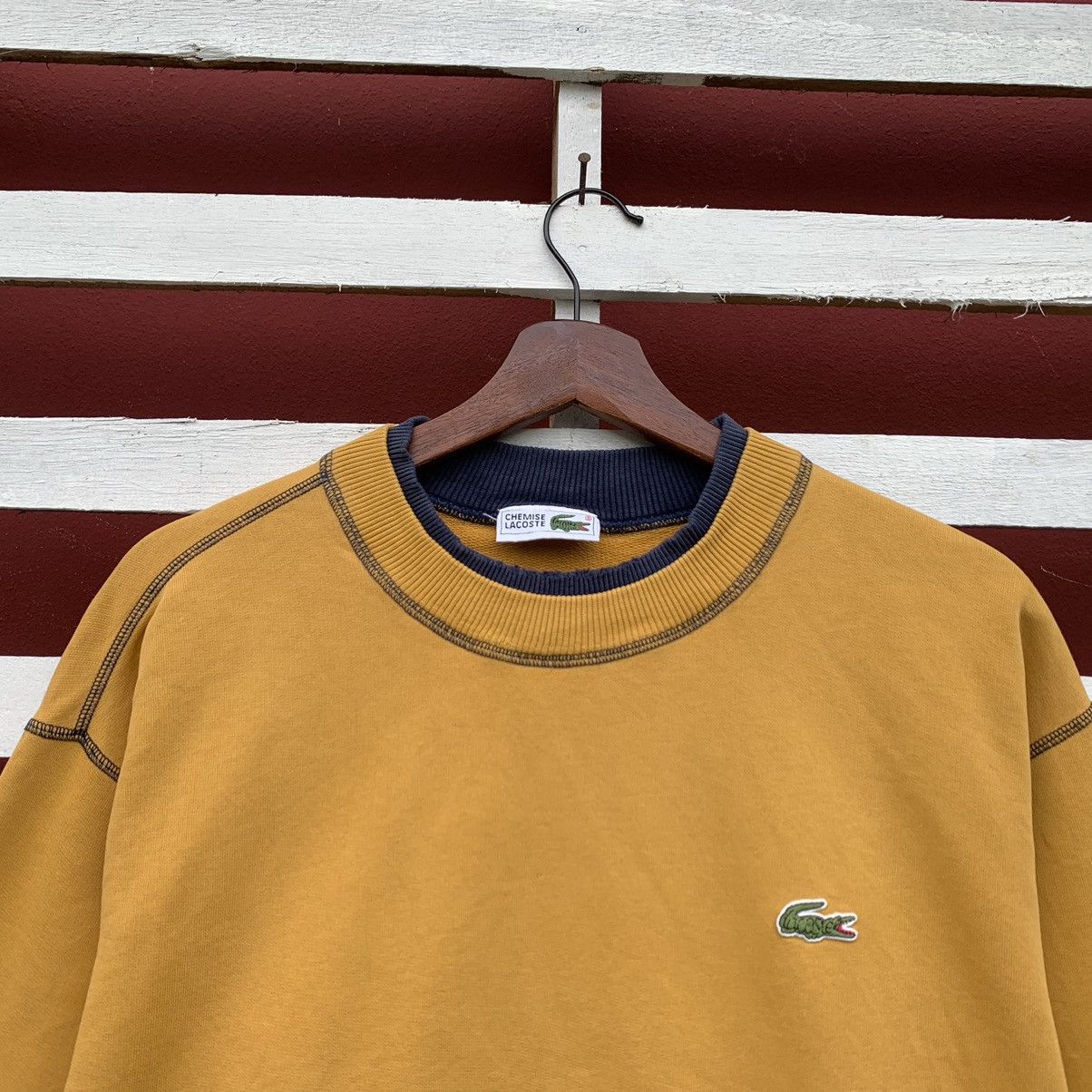 Lacoste Vintage 90s Chemise Lacoste Sweatshirt Size US M / EU 48-50 / 2 - 3 Thumbnail