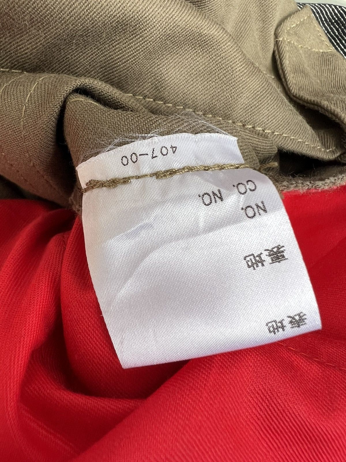 Vintage Love & Peace Japan Olive Green Curve Leg Chinos Trouser Pant Size US 31 - 19 Thumbnail