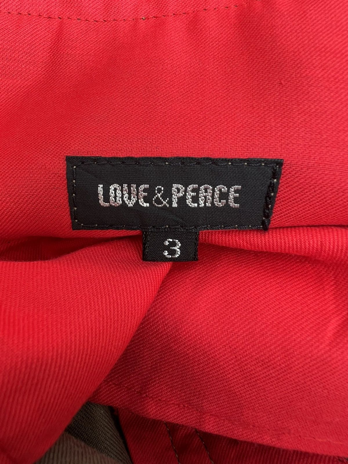 Vintage Love & Peace Japan Olive Green Curve Leg Chinos Trouser Pant Size US 31 - 17 Thumbnail