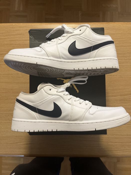 Nike Air Jordan 1 Retro Low 'White Obsidian' | Grailed