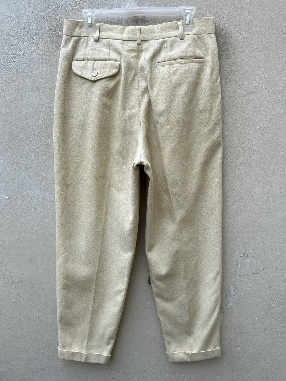 Comme des Garcons Homme Plus VTG 1994 CDGHP Baggy Gabardine Dirty Trashed Trouser Pant Size US 31 - 12 Thumbnail