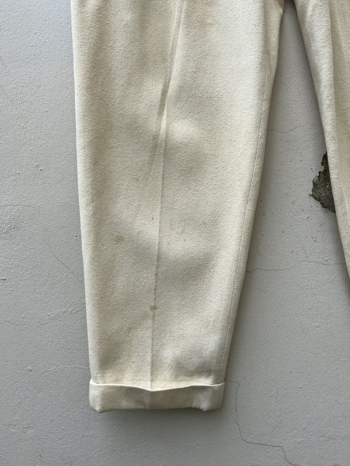 Comme des Garcons Homme Plus VTG 1994 CDGHP Baggy Gabardine Dirty Trashed Trouser Pant Size US 31 - 9 Thumbnail