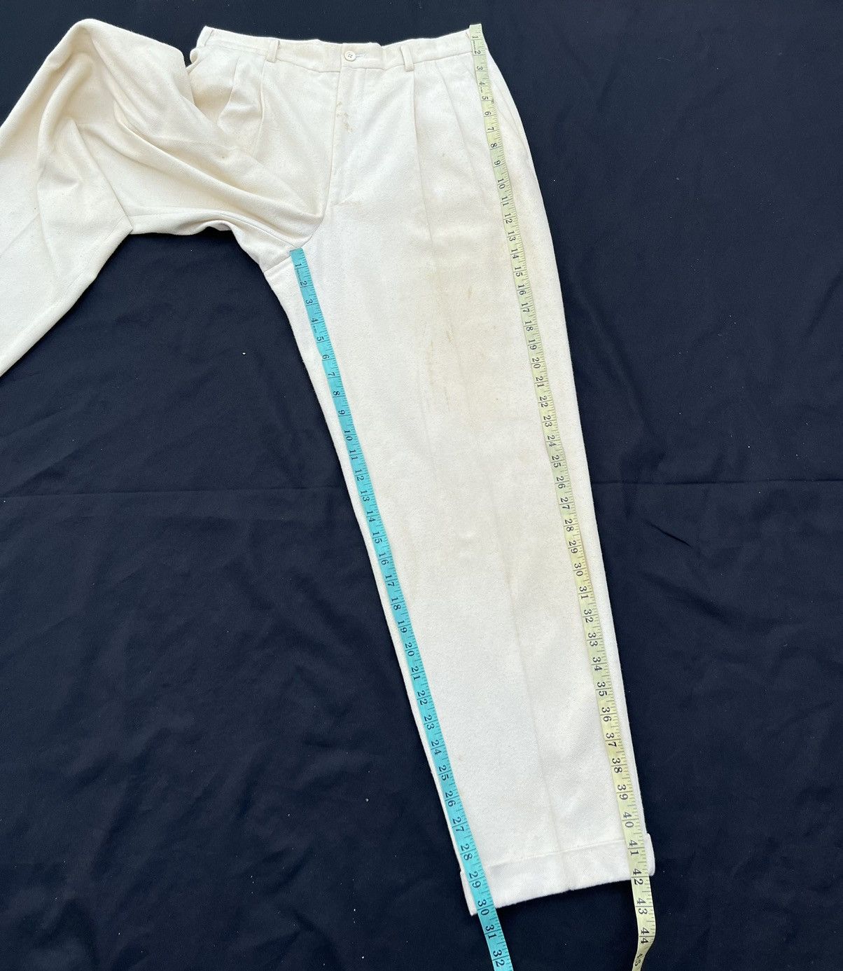 Comme des Garcons Homme Plus VTG 1994 CDGHP Baggy Gabardine Dirty Trashed Trouser Pant Size US 31 - 4 Thumbnail