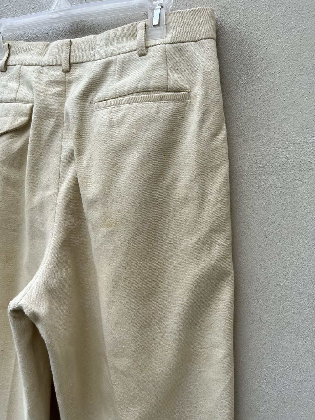Comme des Garcons Homme Plus VTG 1994 CDGHP Baggy Gabardine Dirty Trashed Trouser Pant Size US 31 - 15 Thumbnail