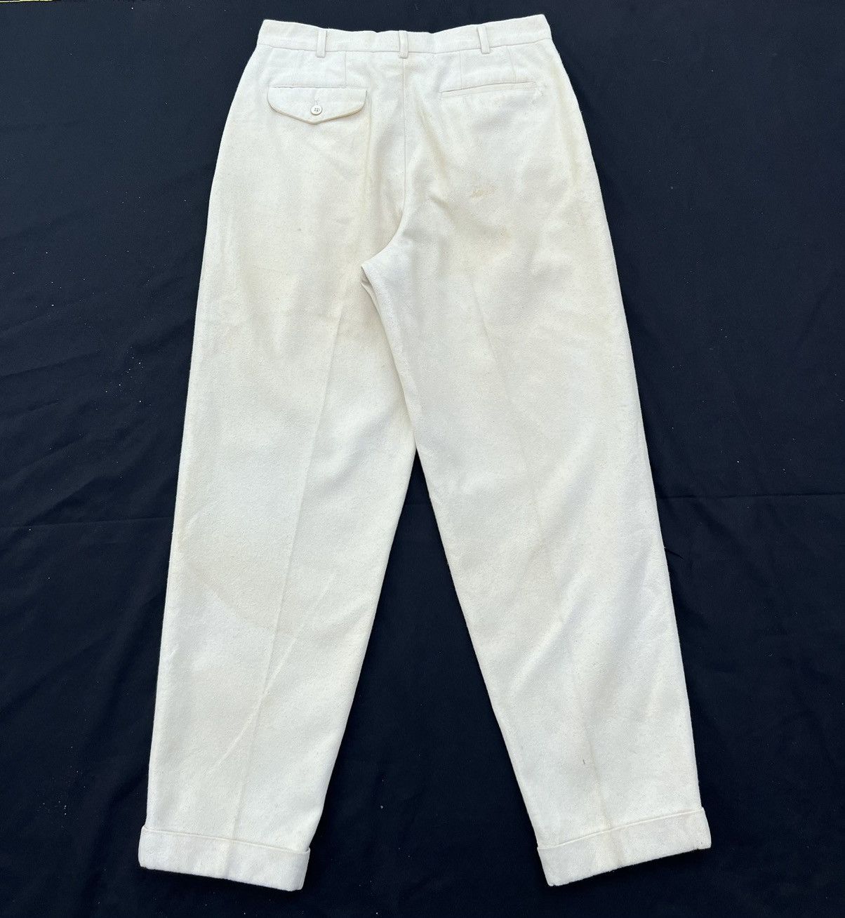 Comme des Garcons Homme Plus VTG 1994 CDGHP Baggy Gabardine Dirty Trashed Trouser Pant Size US 31 - 5 Thumbnail