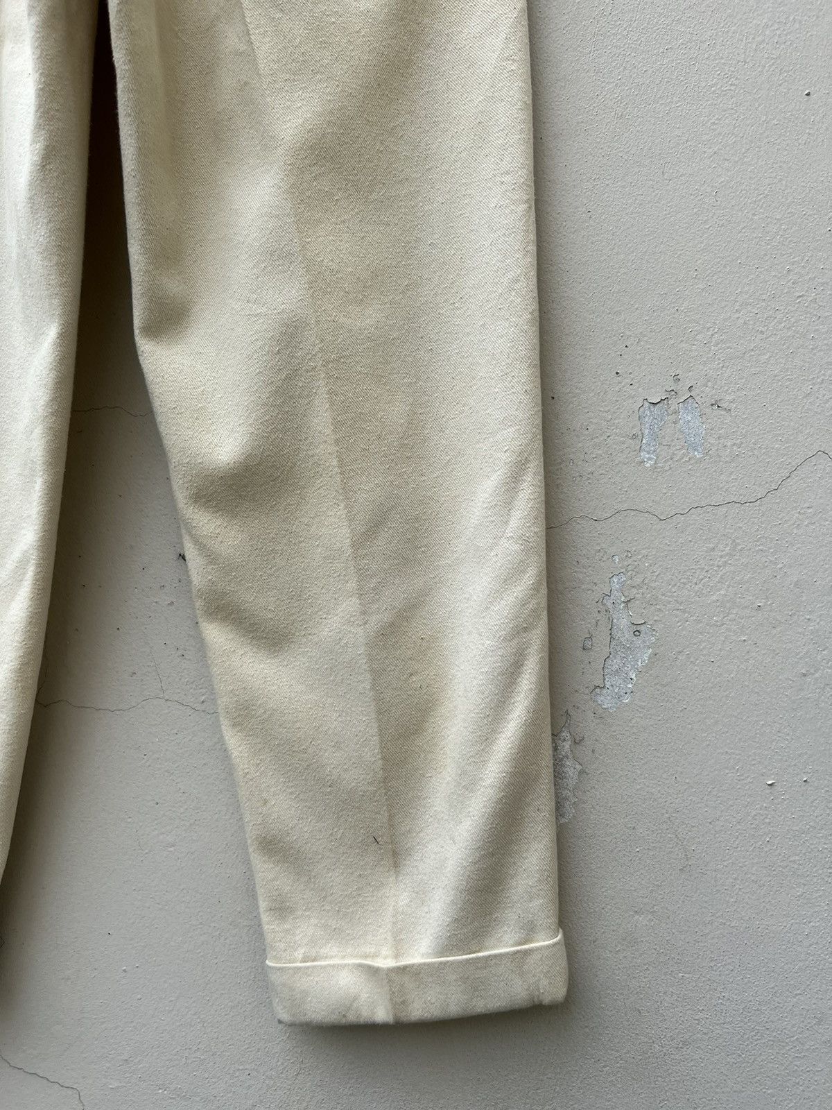 Comme des Garcons Homme Plus VTG 1994 CDGHP Baggy Gabardine Dirty Trashed Trouser Pant Size US 31 - 16 Thumbnail