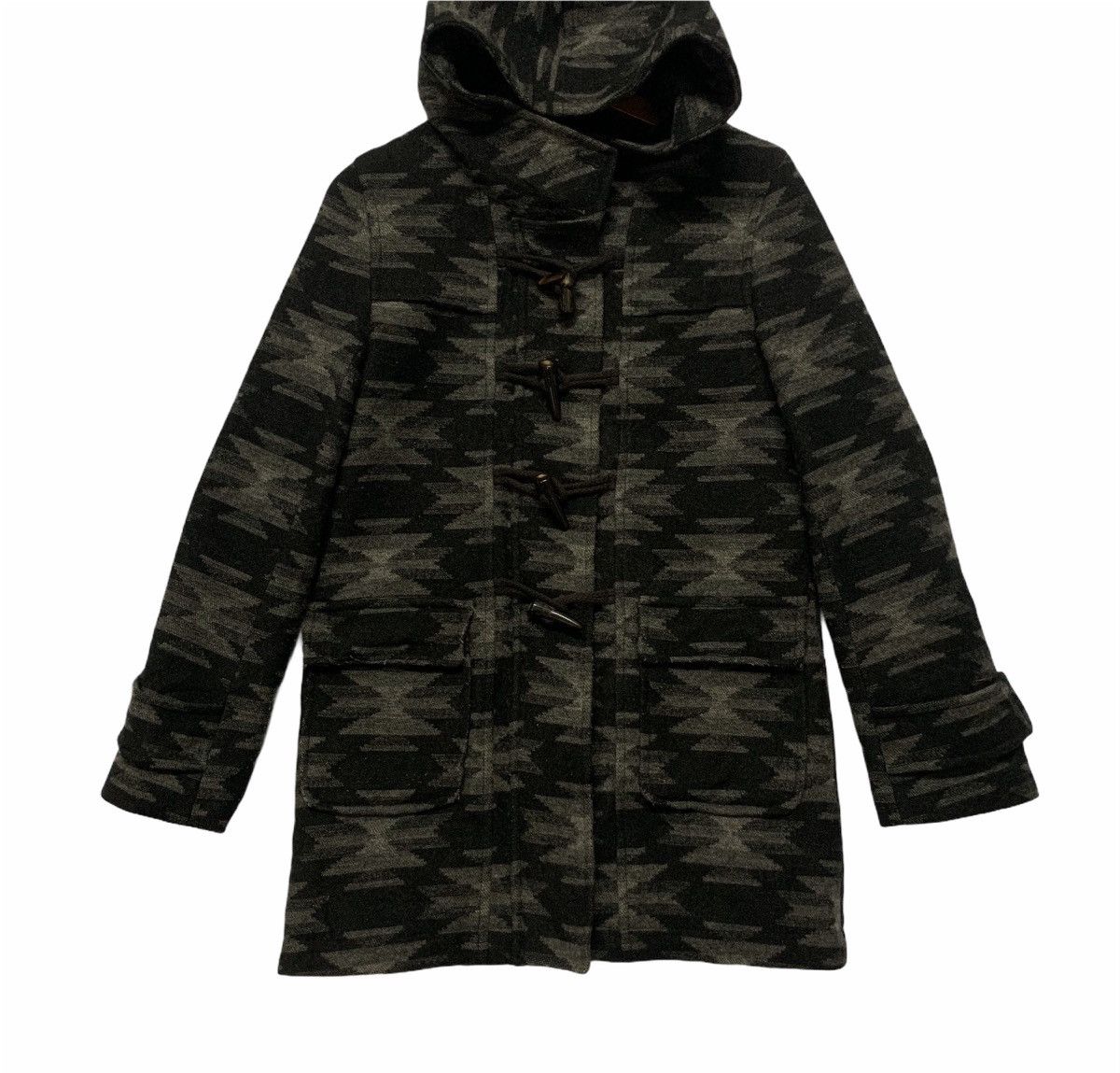 Art Comes First × Japanese Brand Japanese Vintage Navajo Style Wool Hooded Jacket & Coat Size US S / EU 44-46 / 1 - 2 Thumbnail