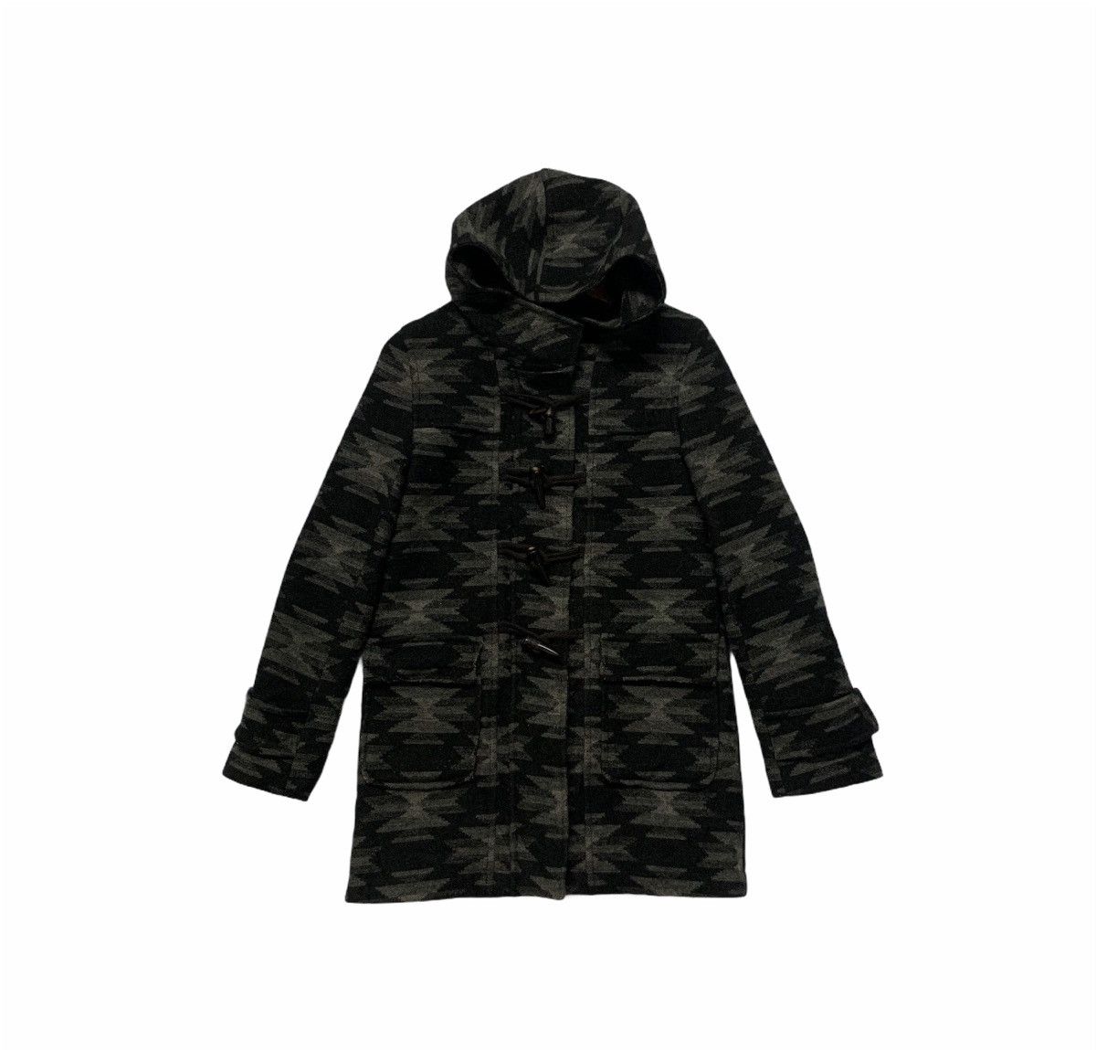 Art Comes First × Japanese Brand Japanese Vintage Navajo Style Wool Hooded Jacket & Coat Size US S / EU 44-46 / 1 - 1 Thumbnail